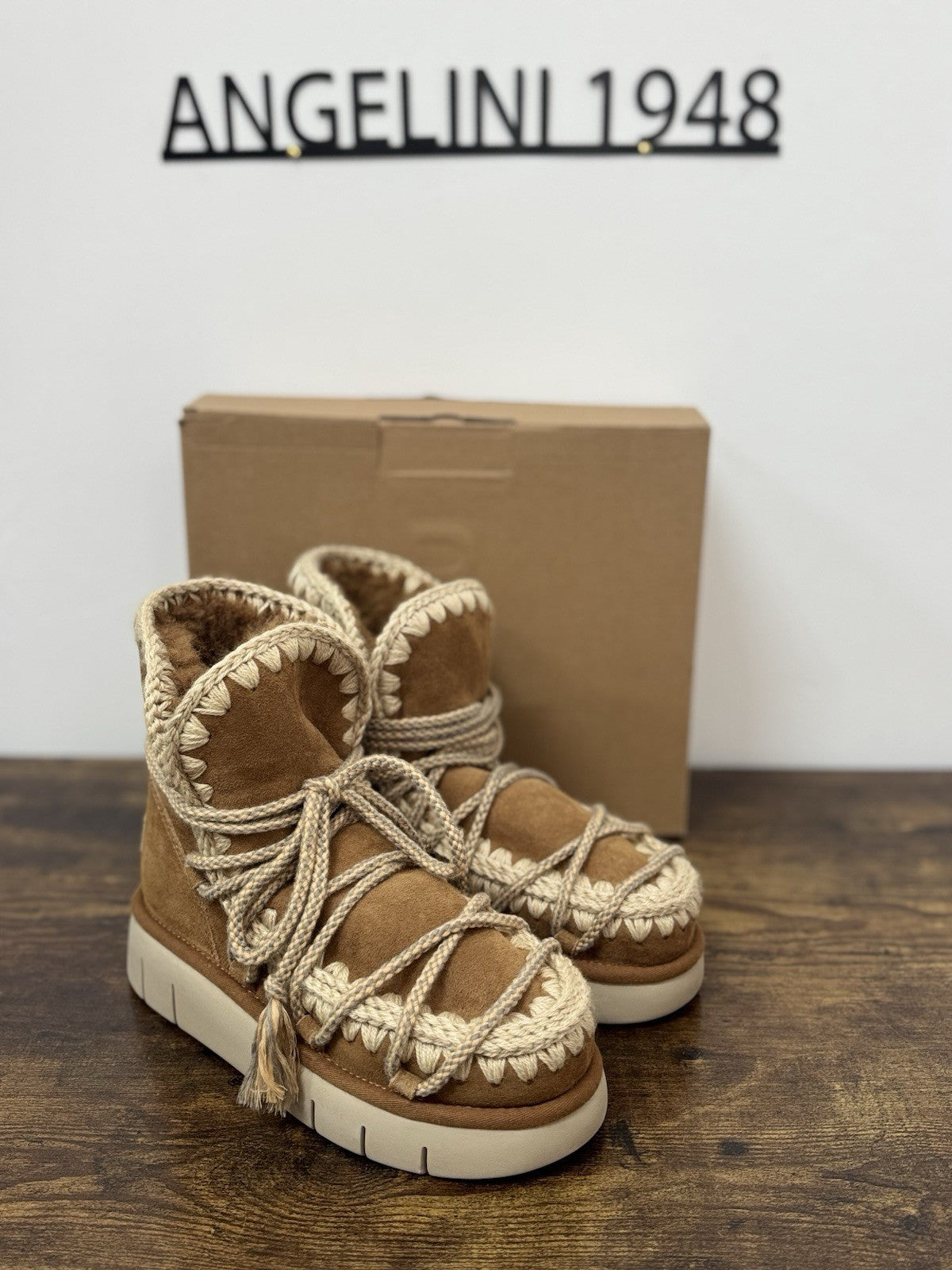 Mou Bounce Boot Suede Cognac Casual Mou Boot Donna 38