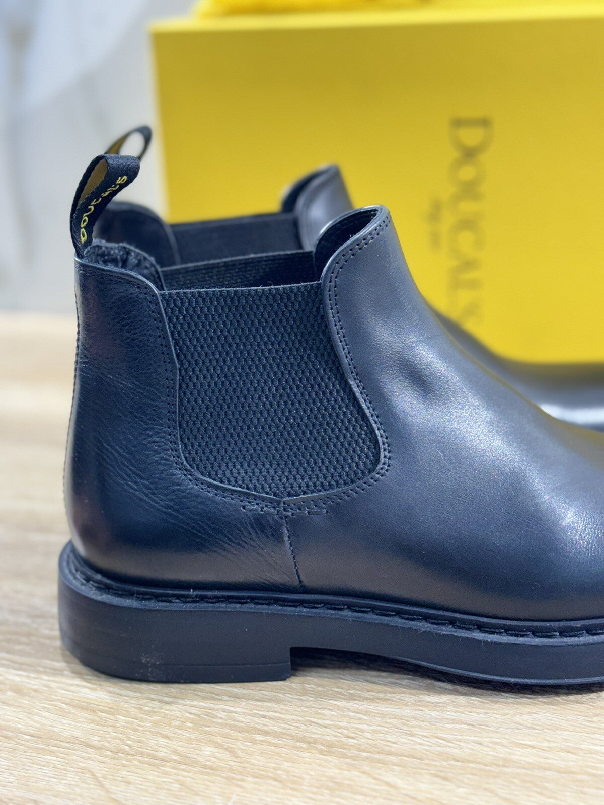 Doucal’s Chelsea Boot Uomo Luxury Men Doucal’s Men Boot Pelle Nero 40