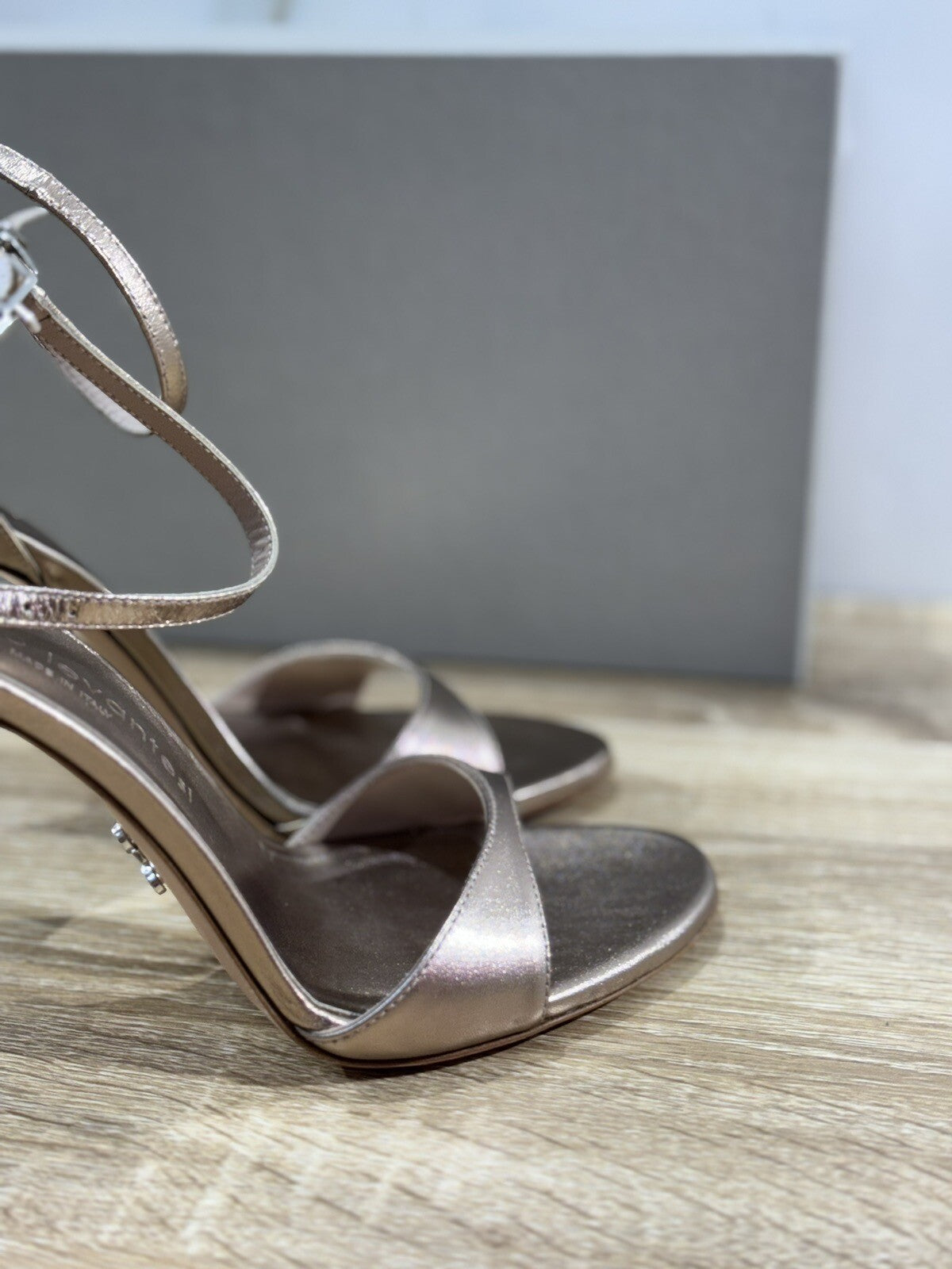 Sergio Levantesi Sandalo Donna Rave Pelle Rame Luxury Woman Sandal 37.5