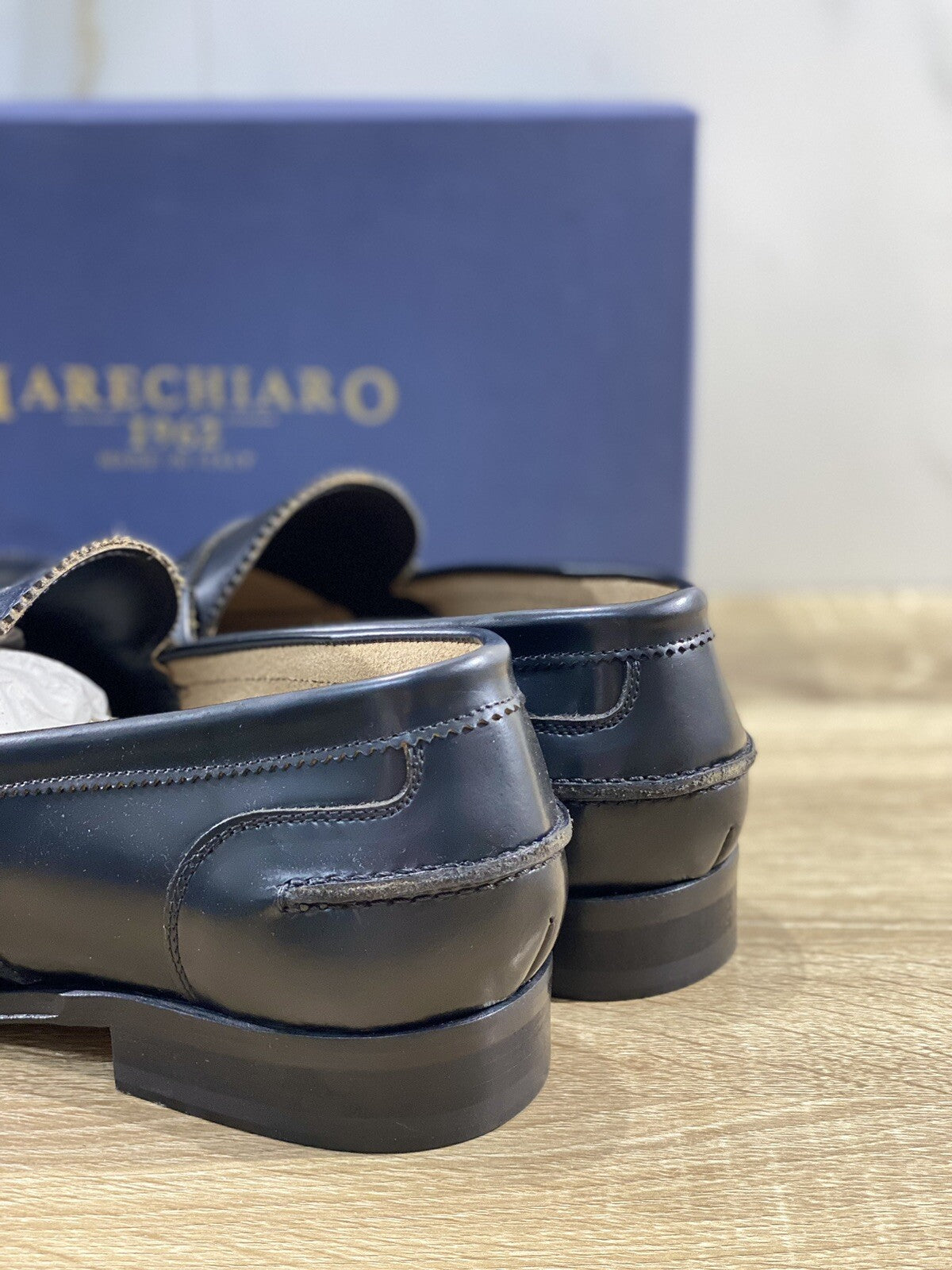 Marechiaro 1962 Mocassino Uomo Pelle Nero Fully Made In Italy 45