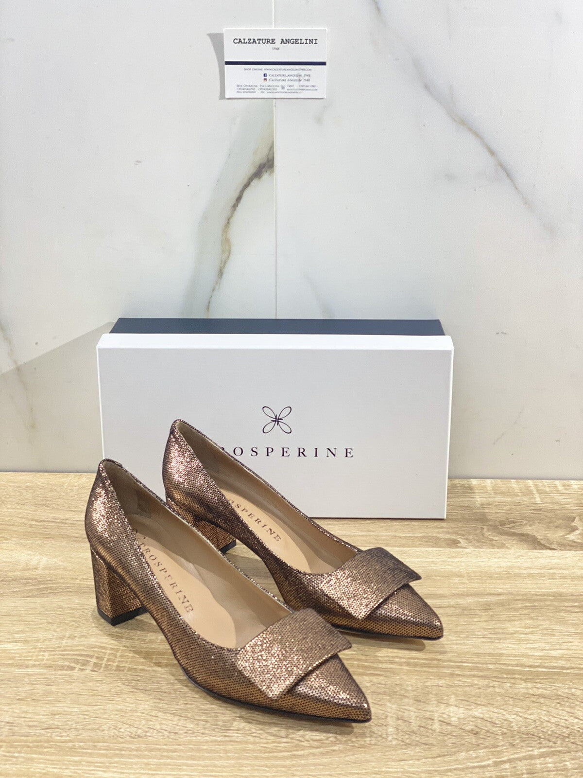 Prosperine Decollete’ donna 8151 Iron Tdm lavorazione sacchetto 40.5