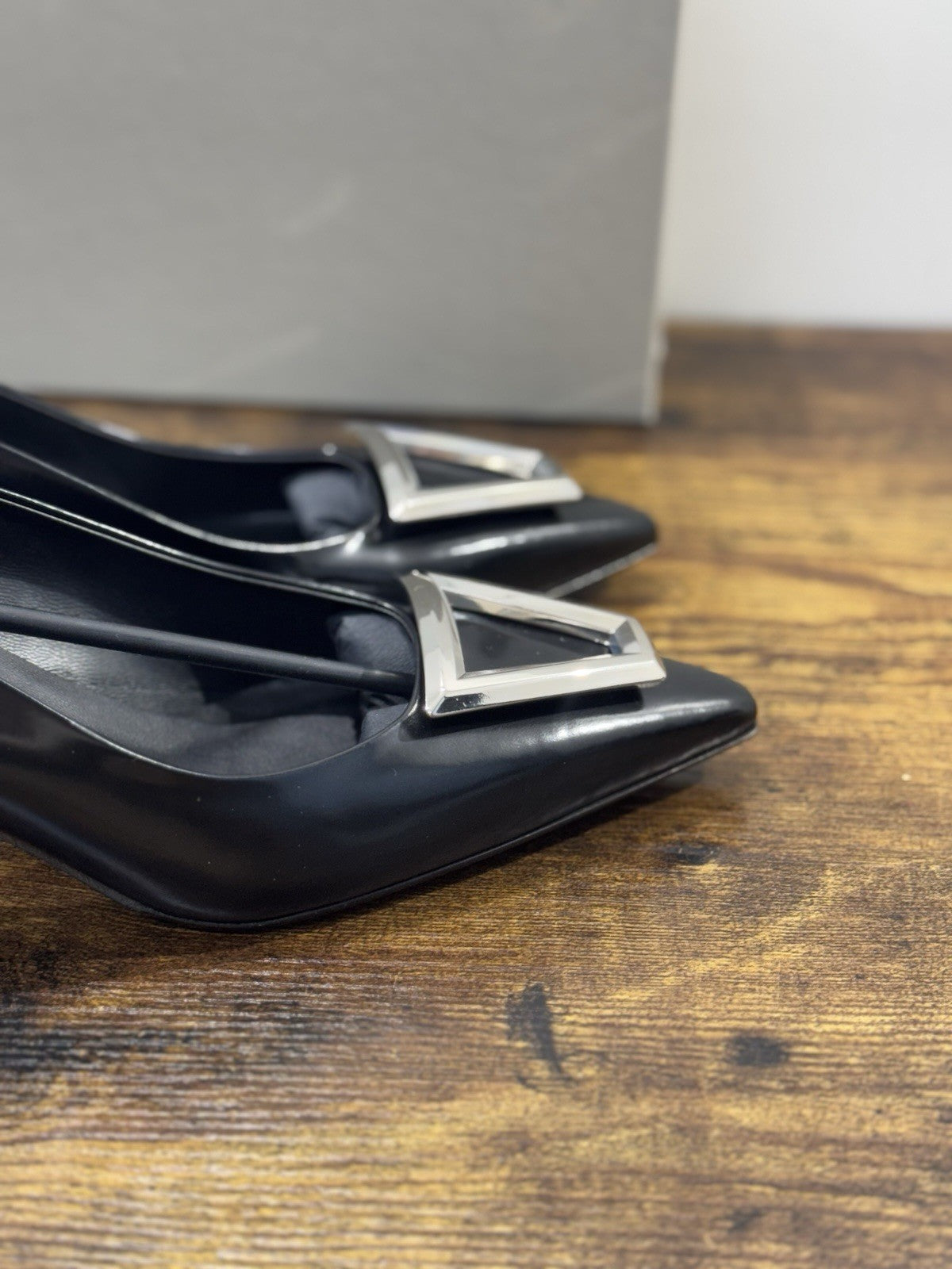 Sergio Levantesi Décolleté Pelle Nero Luxury Made In Italy Donna 40