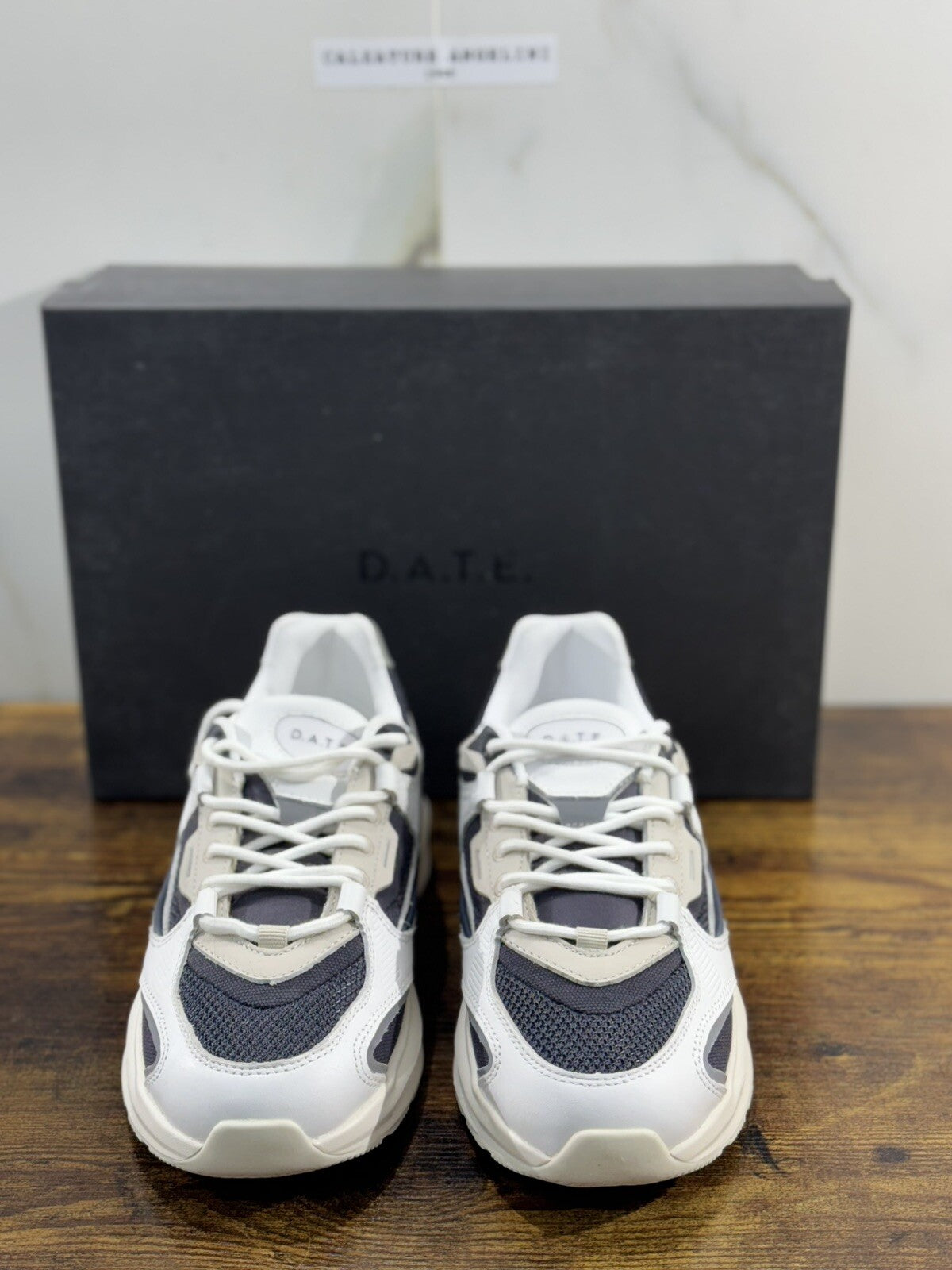 D.A.T.E Fuga Vela Hybrid Blu Uomo sneaker Suede Casual Shoes 40