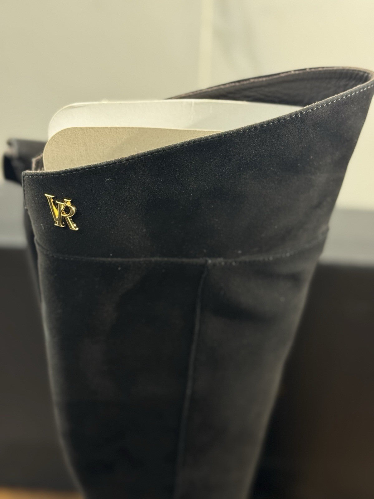 Via roma 15 stivale donna Suede Nero luxury boot via roma 15 40