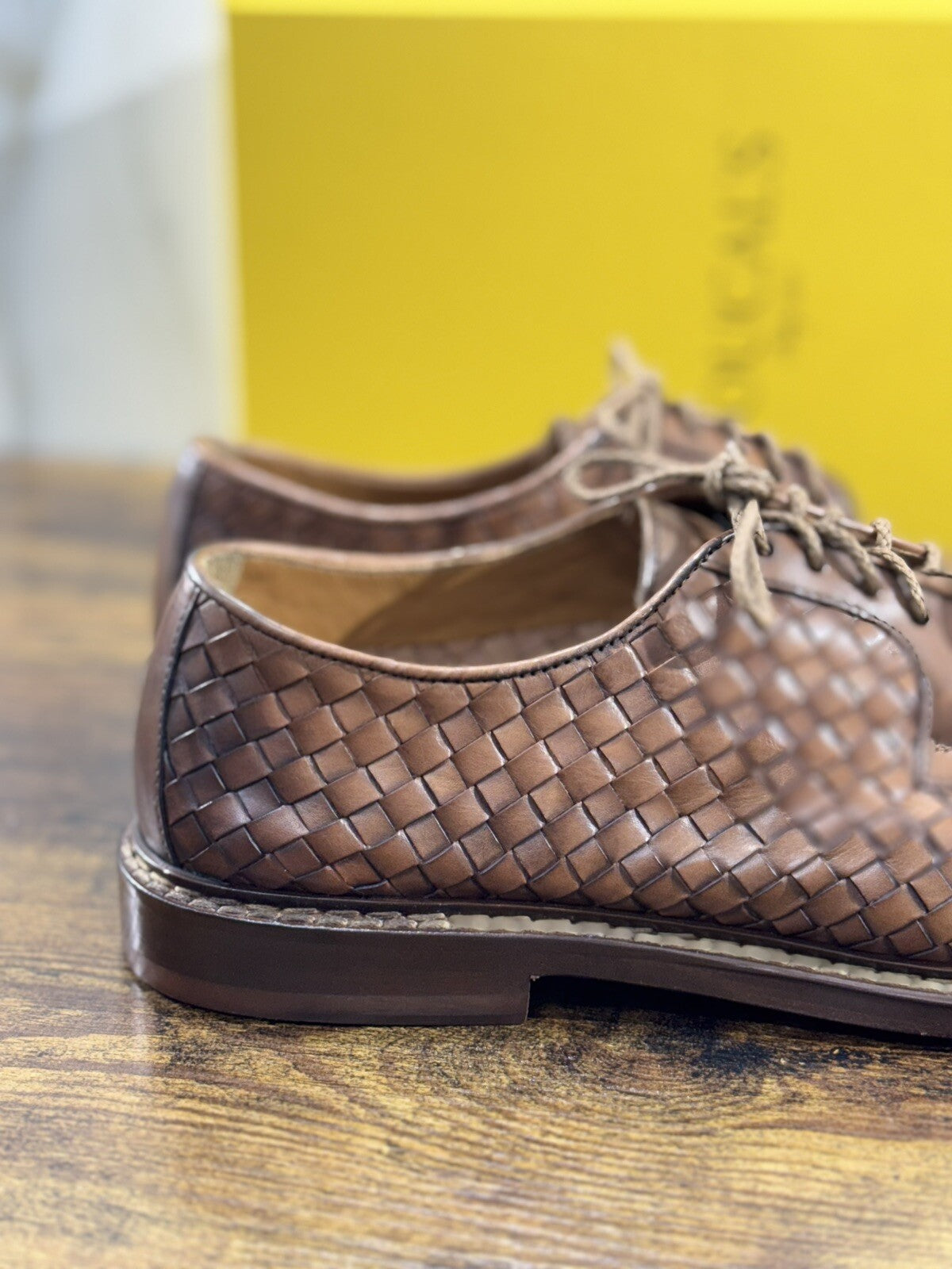 Doucal’s Scarpa Uomo Derby Intrecciato A Mano Luxury Men Doucal’s Shoes 43