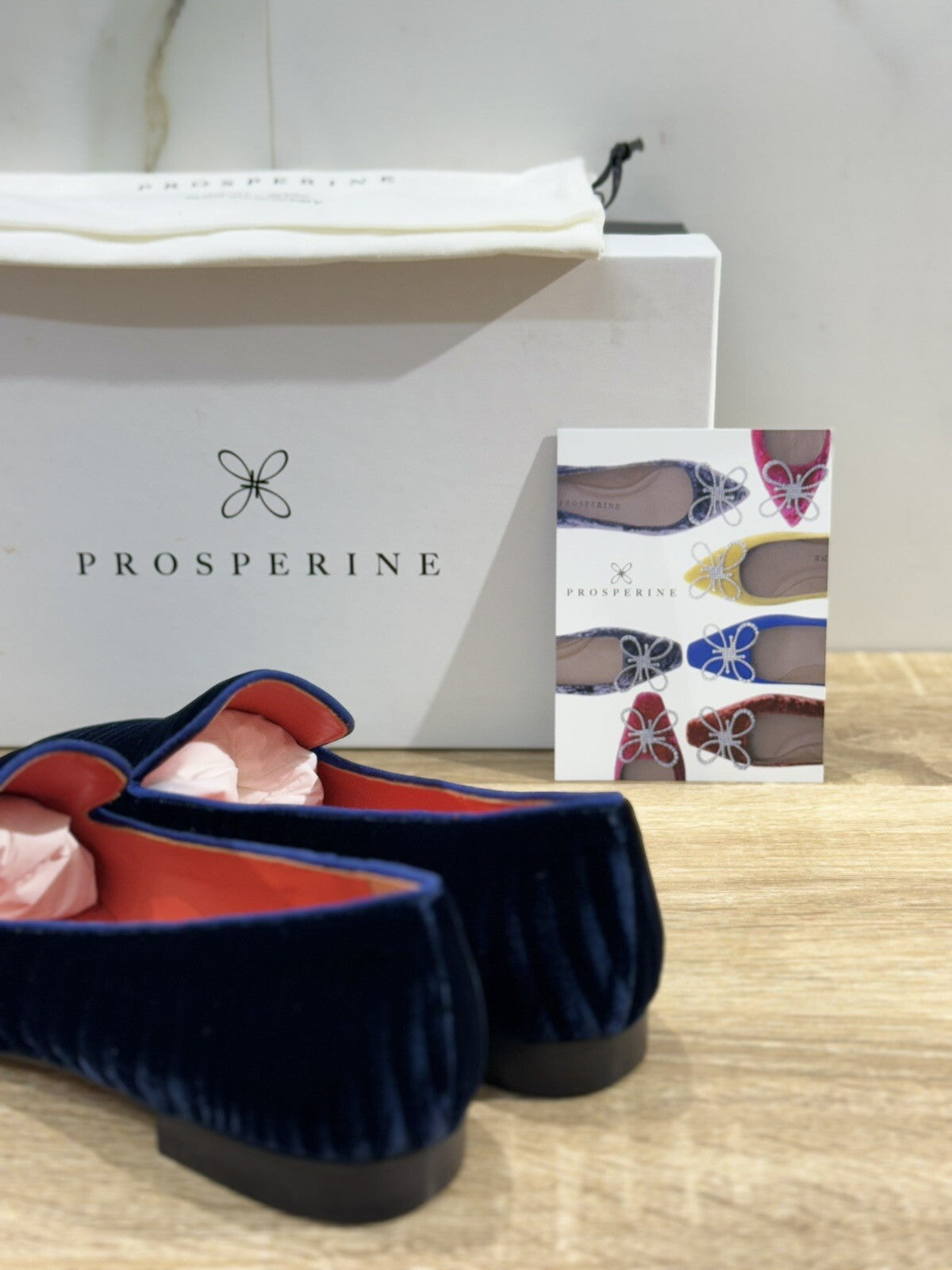 Prosperine mocassino donna in Velvet Oceano luxury made in italy 37