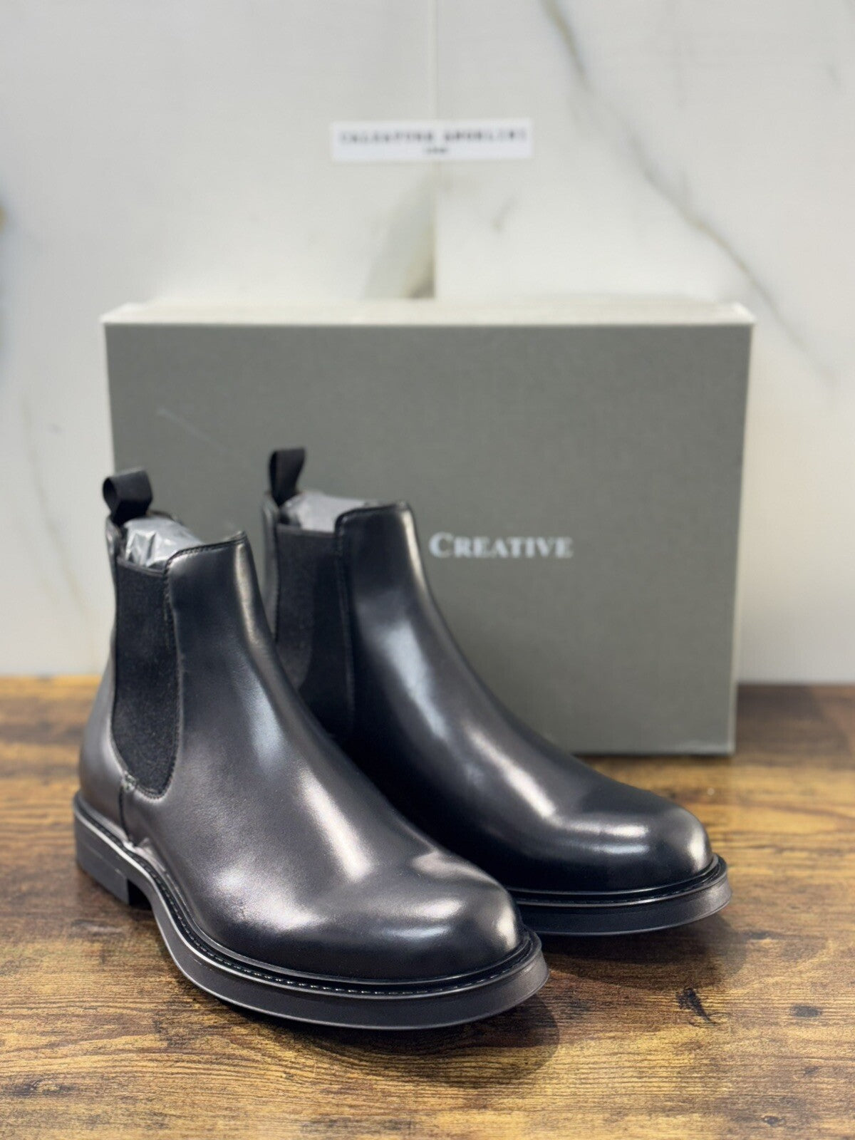 Officine Creative Chelsea Boot Uomo Uniform Pelle Nera Luxury Men Boot 41