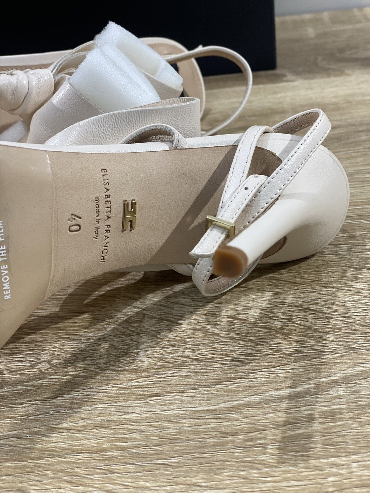 Elisabetta Franchi Sandalo donna Pelle Burro luxury woman sandal 40