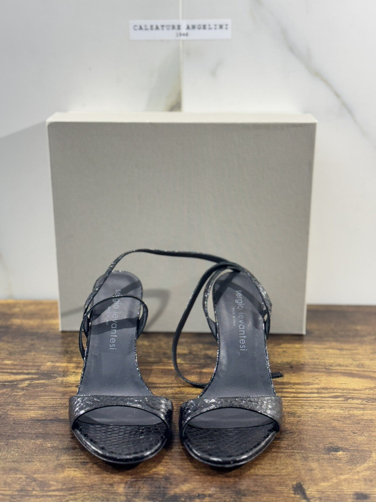 Sergio Levantesi Sandalo Donna Haverly Nero Luxury Woman Sandal 37