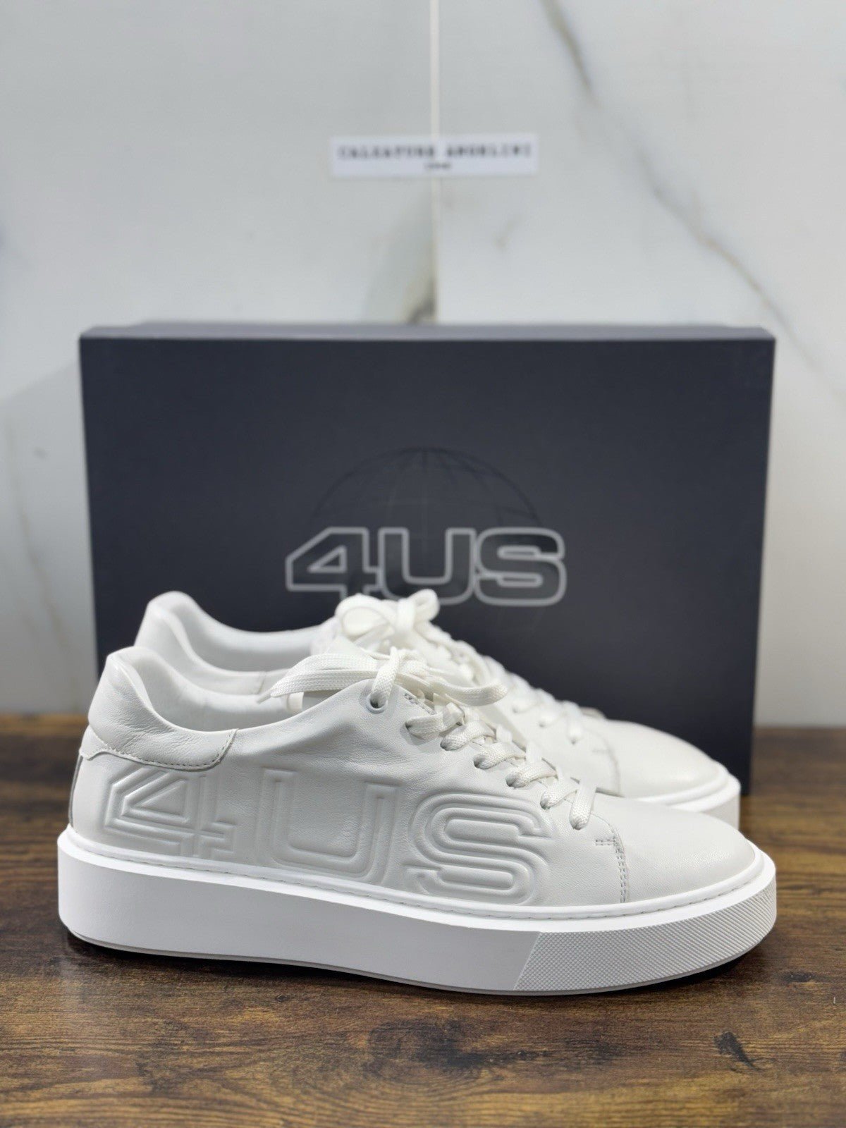 Paciotti 4US Sneaker Uomo Pelle Bianca Casual 43