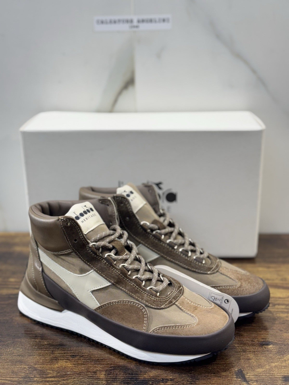 diadora heritage Sneaker Equipe Mid Mad Nabuck Made In Italy Uomo 39