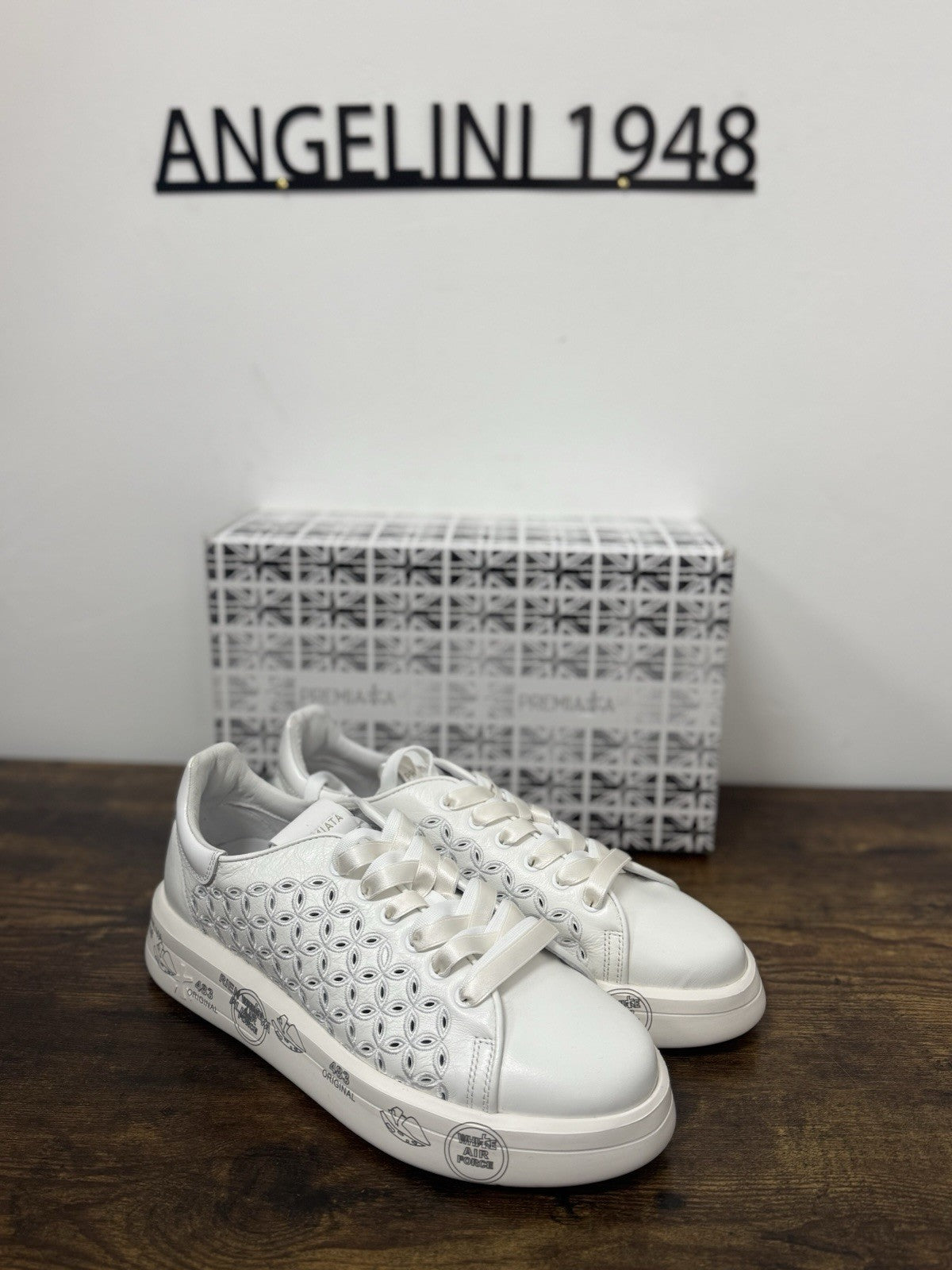 Premiata Belle Sneaker Pelle Bianco Casual Premiata Donna 41