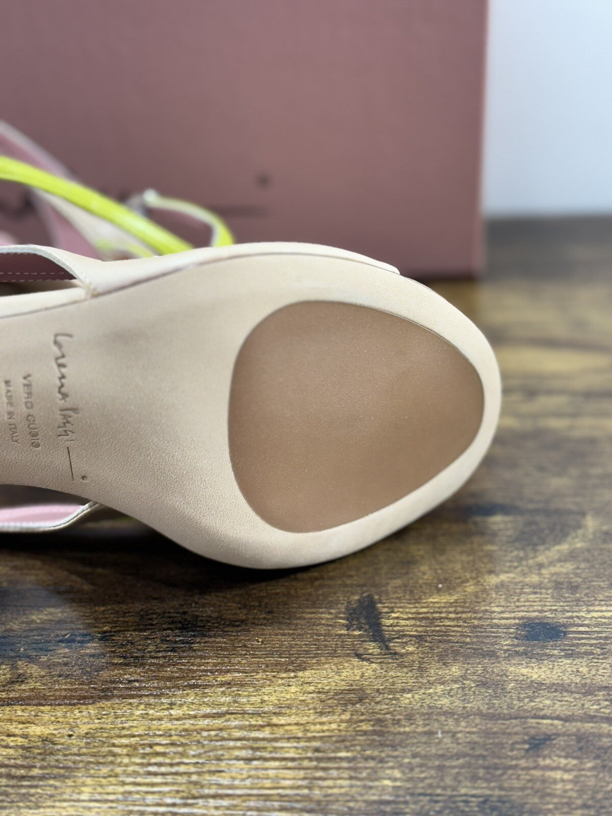 Lorena Paggi Sandalo Donna In Pelle Beige Super Soft Made In Italy 39