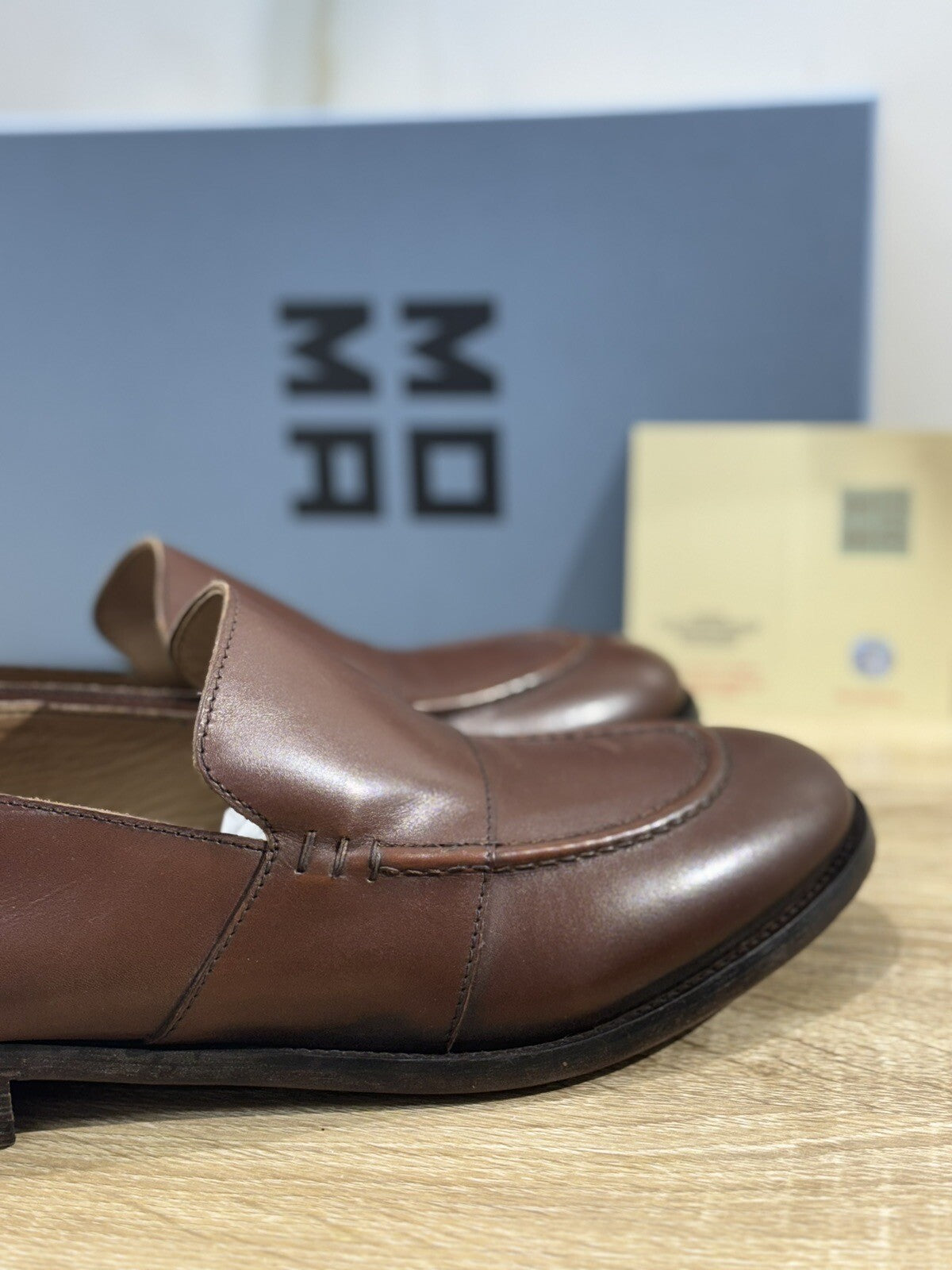 Moma Mocassino Uomo Pelle Cuoio luxury moma men shoes 41