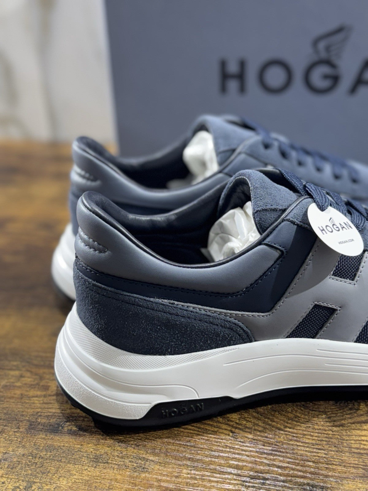 Hogan New Hyperlight Sneaker Blu Memory Foam Luxury Hogan Uomo 41