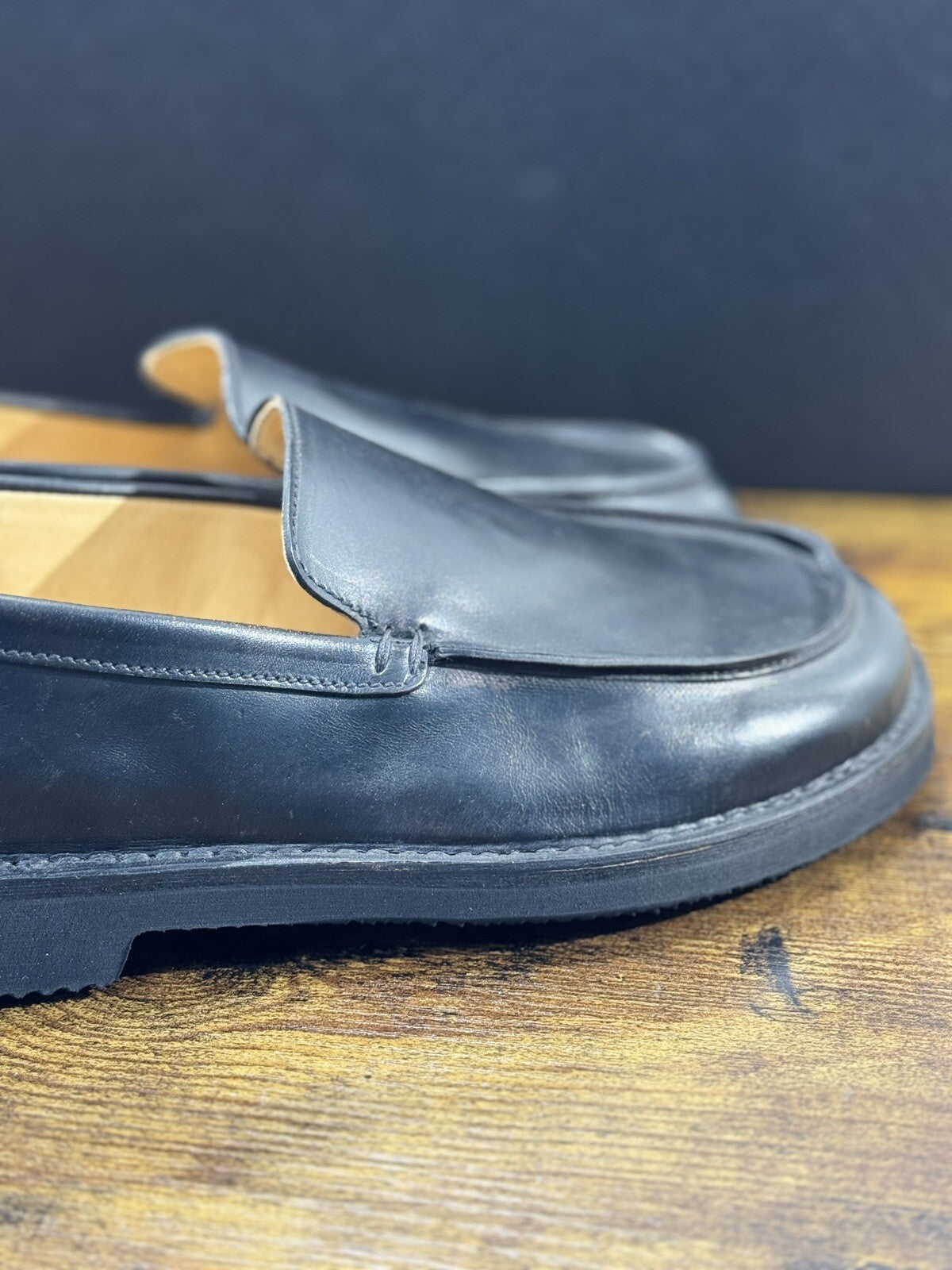 Premiata 1 Linea Mocassino Uomo Pelle Fondo Vibram Nero Luxury Premiata Men 40