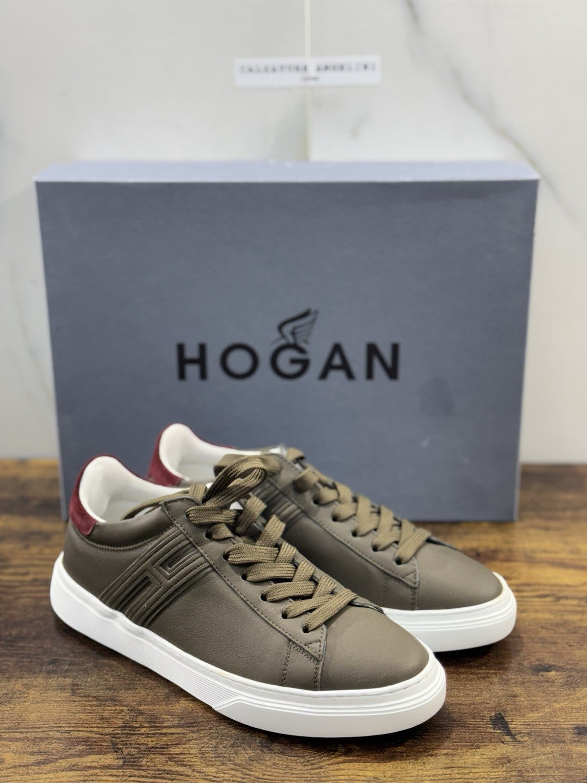 Hogan H365 Sneaker Pelle Verdone Casual Hogan Uomo 40.5