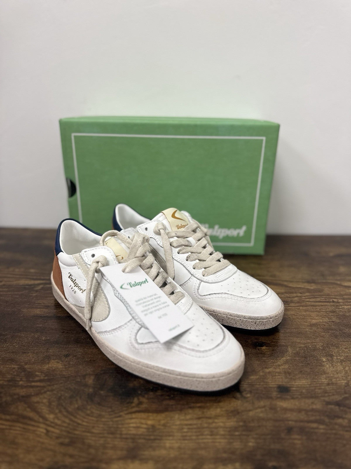 Valsport Davis Heritage Sneaker Pelle Bianca Casual Valsport Uomo 41