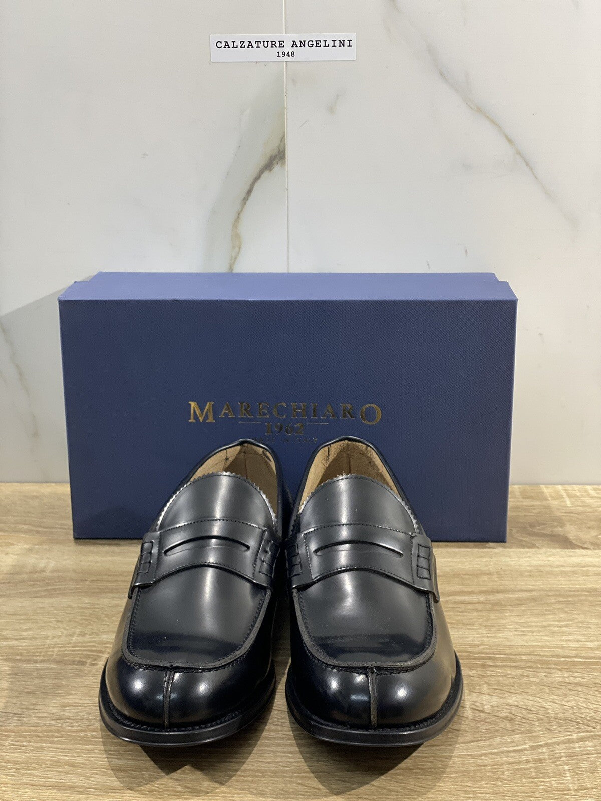 Marechiaro 1962 Mocassino Uomo Pelle Nero Fully Made In Italy 45