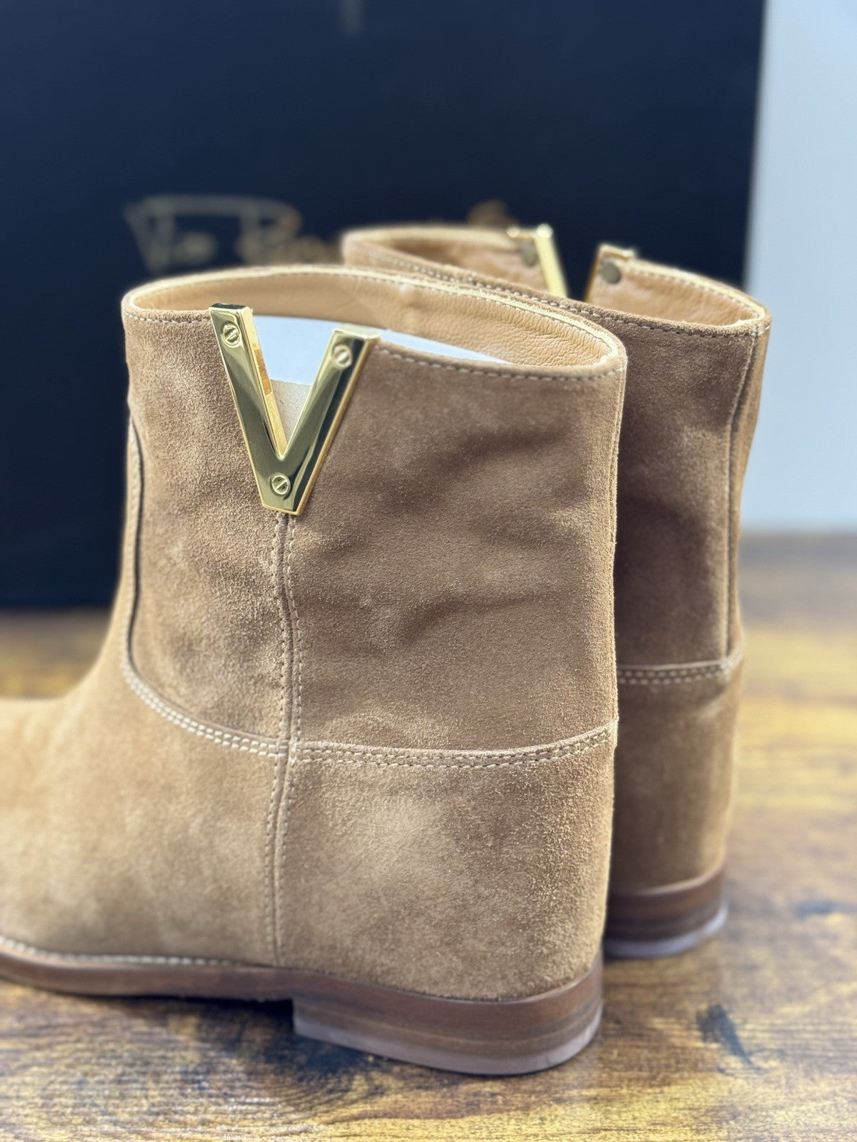 Via Roma 15 Stivaletto Pelle Suede Martora Via Roma Donna 36