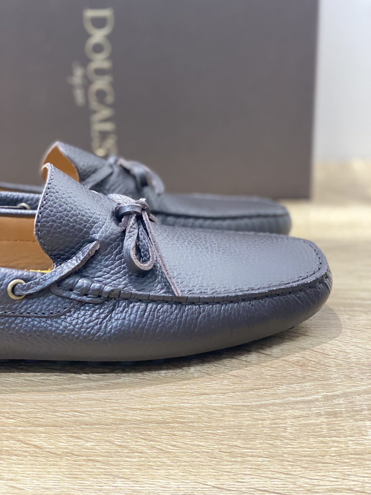 Doucal’s Mocassino Uomo Nova Driver Pelle Testa Moro Luxury Men 40