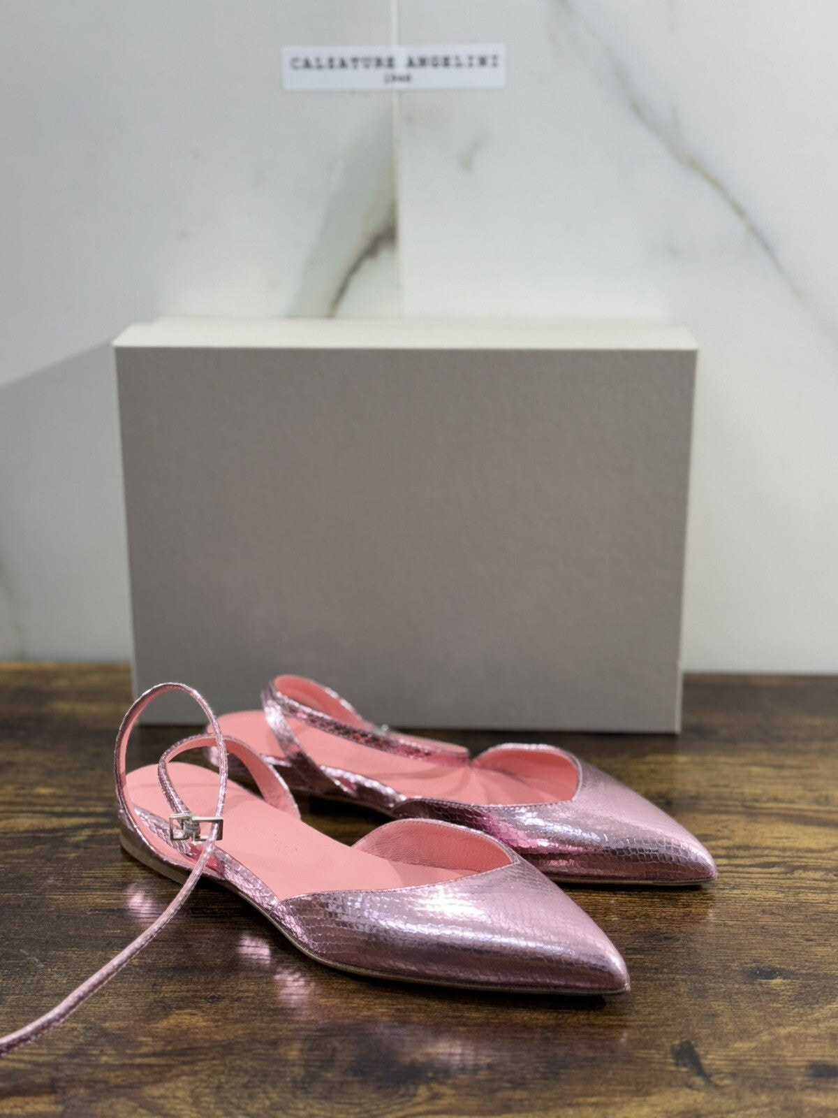 Sergio Levantesi Sling Back Rosa Luxury Woman Sandal 37