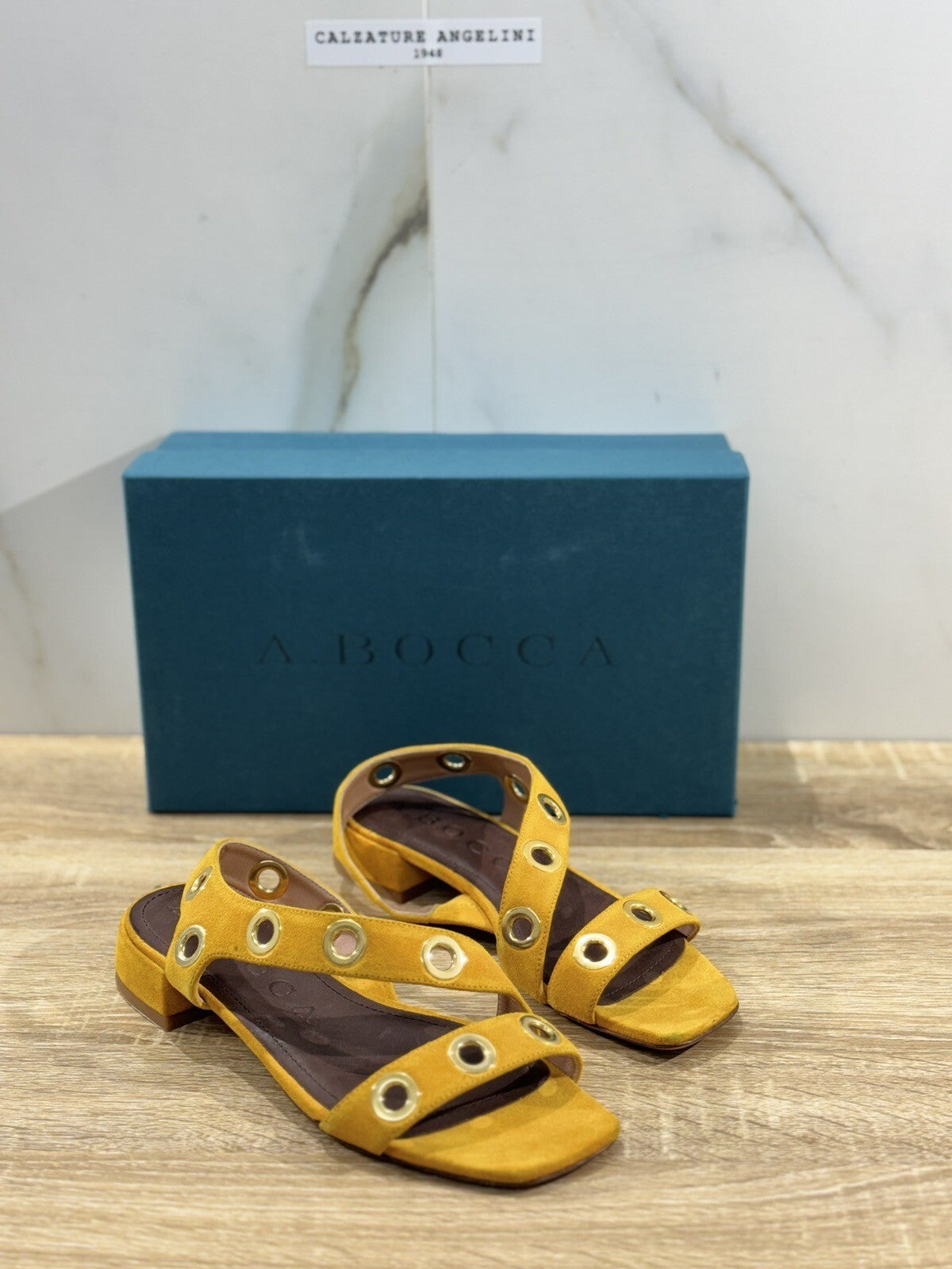A.Bocca Sandalo Donna Suede Nespola Luxury Woman Sandal A.Bocca 38