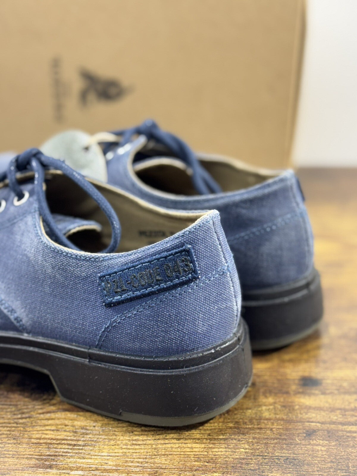 Pezzol 1951 Scarpa Uomo Derby Archivio 62 Canvas Blu 40