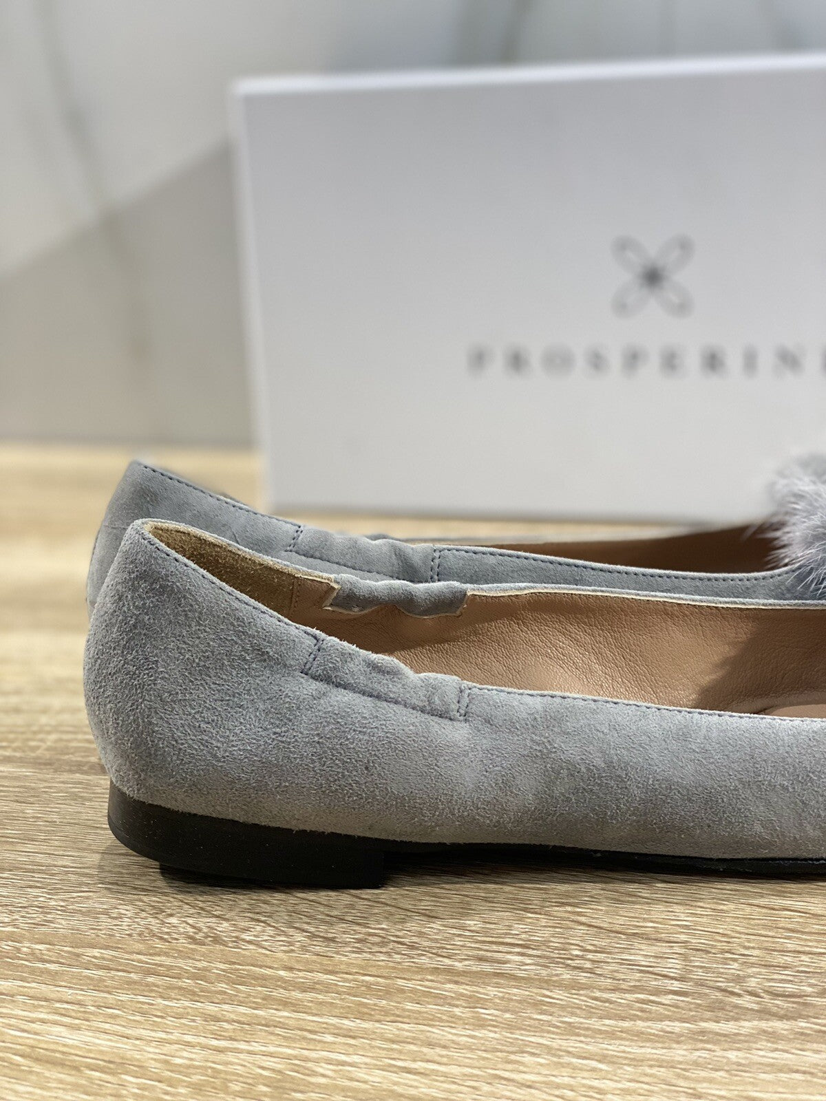 prosperine ballerina donna 7563 Suede Grigio lavorazione sacchetto 37