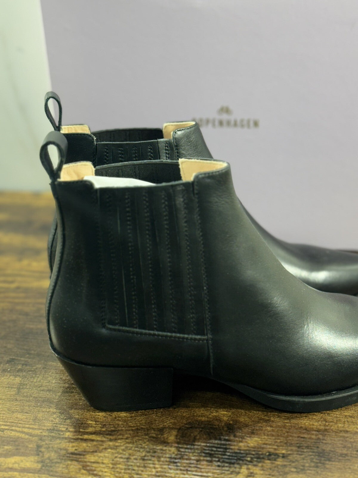 Copenhagen Texano Donna Pelle Nera Casual Boot 39