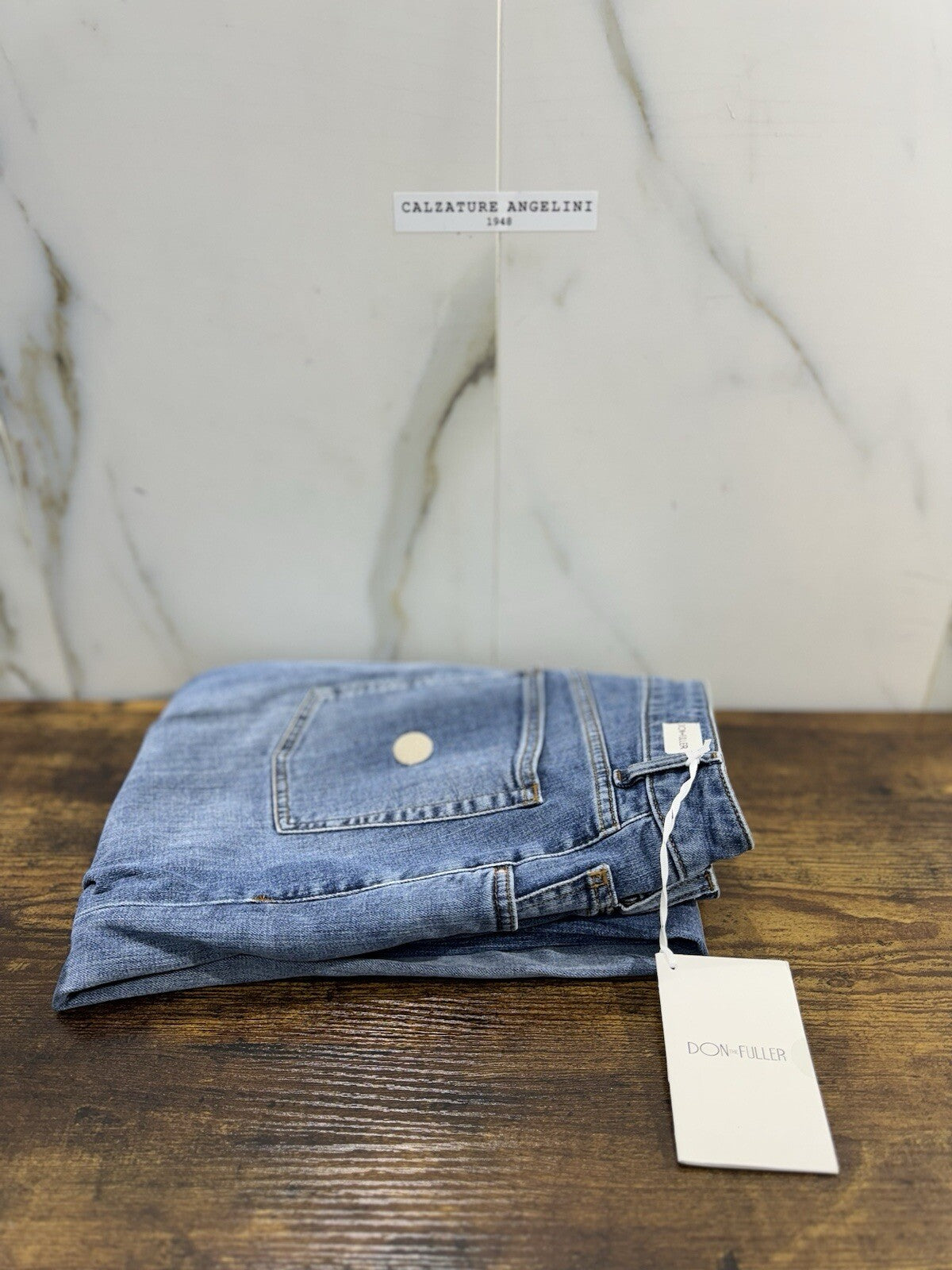 Don The Fuller Jeans Uomo Milano Slim Mid Blu Made In Italy Heritage Jeans 30