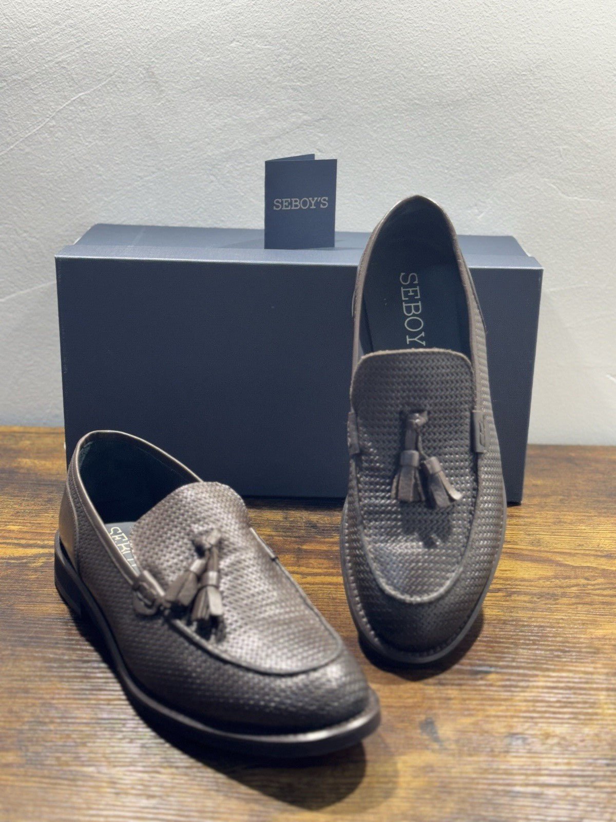 Seboy’s Mocassino Pelle Testa Moro Extra Light Made In Italy Uomo 45