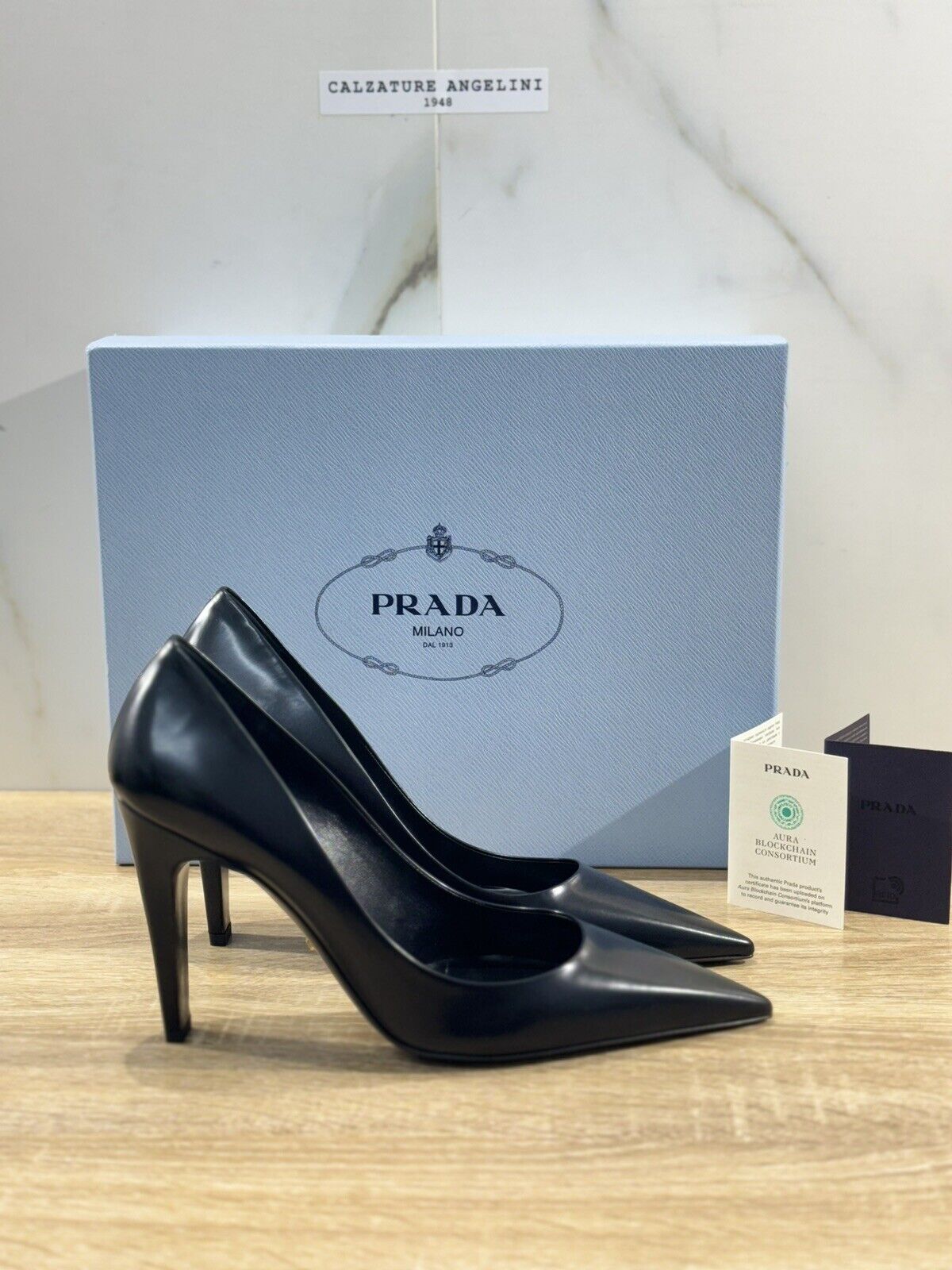 Prada Decollete Pumps Pelle Nera Luxury Prada Woman Pumps Nero 36