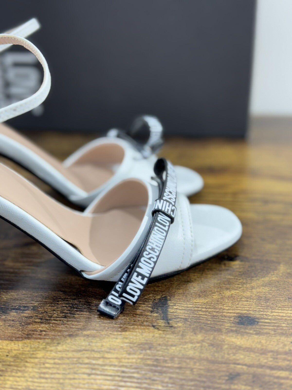 Love Moschino Sandalo Donna Pelle Bianco Casual Moschino Sandal 37