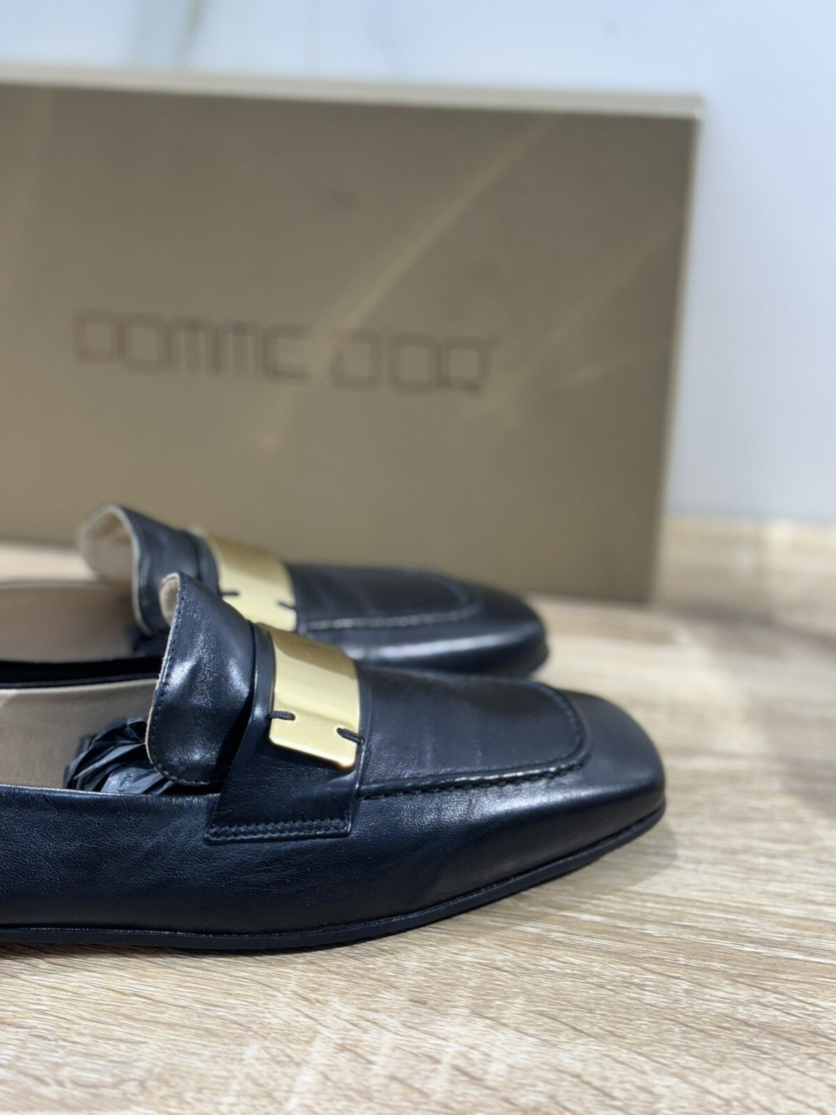 Pomme D’or Mocassino Donna 0752 Pelle Nero Glove Casual Luxury Loafer 40