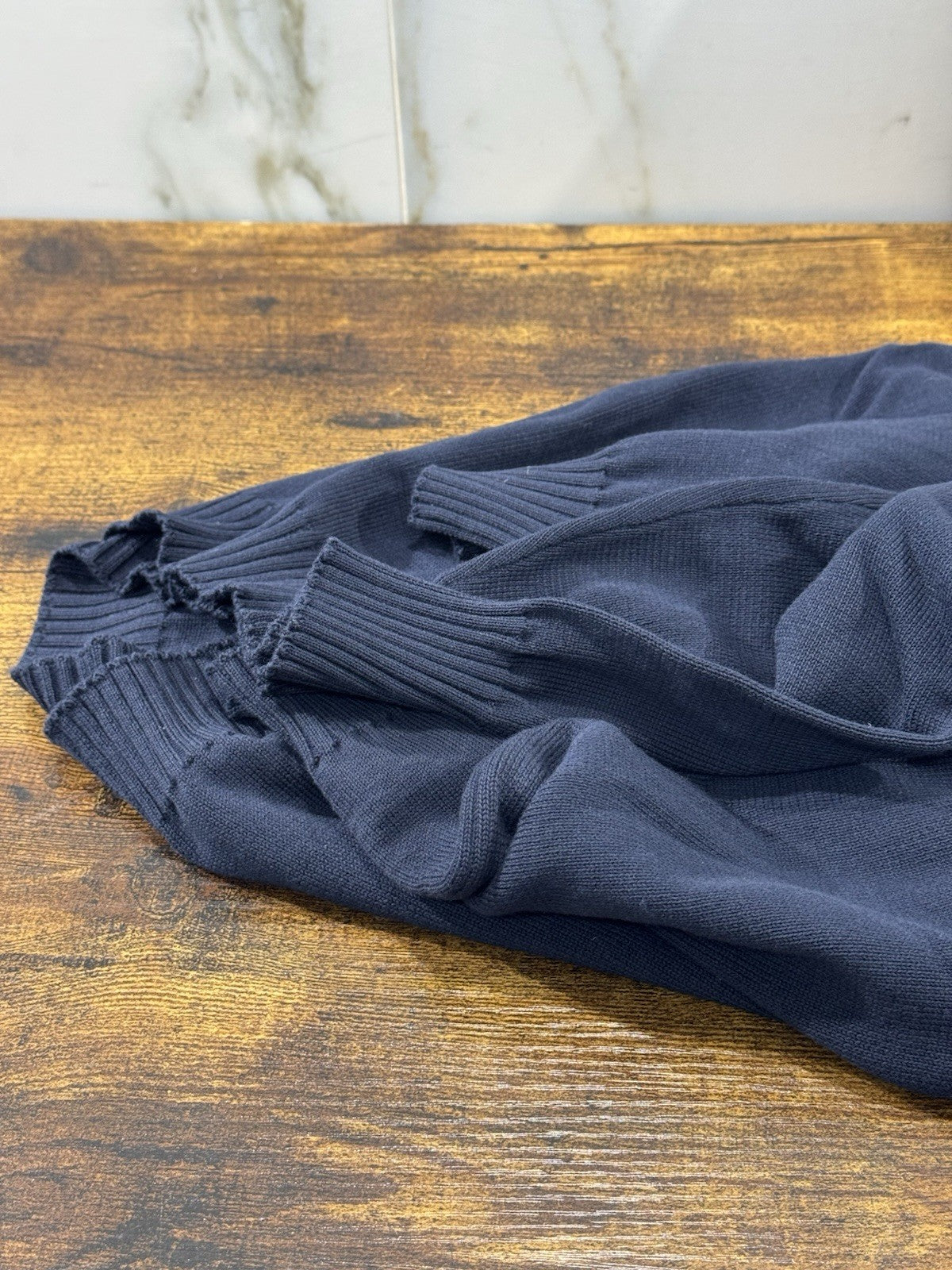 Rakki Cardigan College Steve McQueen Blu Cotone Makò Uomo 52