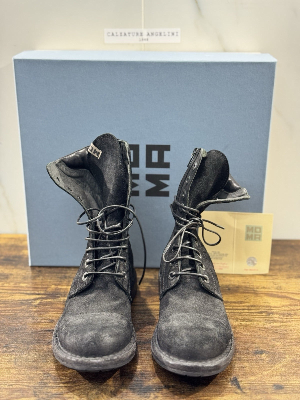 Moma Anfibio Boot Nero Fatto A Mano In Italia Luxury Moma Boot Donna 39