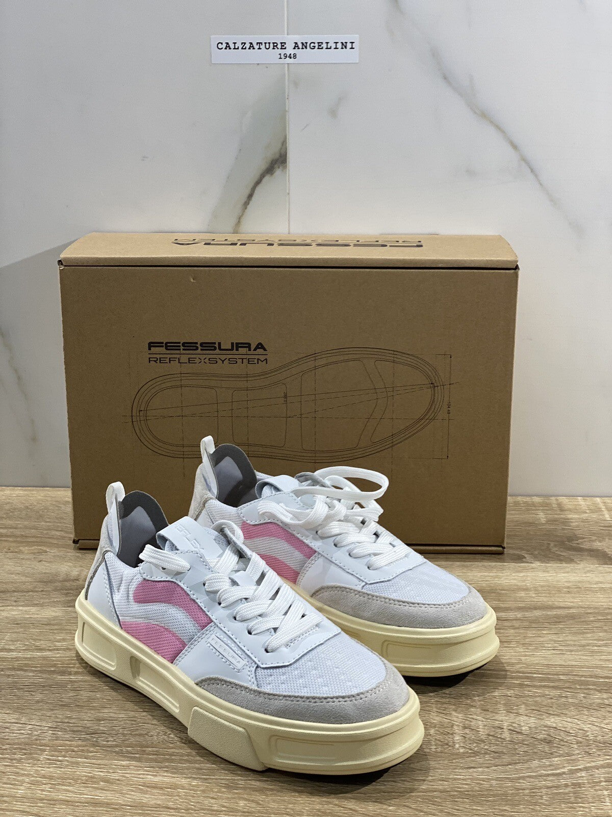 Fessura sneaker Donna Reflex Sport Extra Light White Pink 37