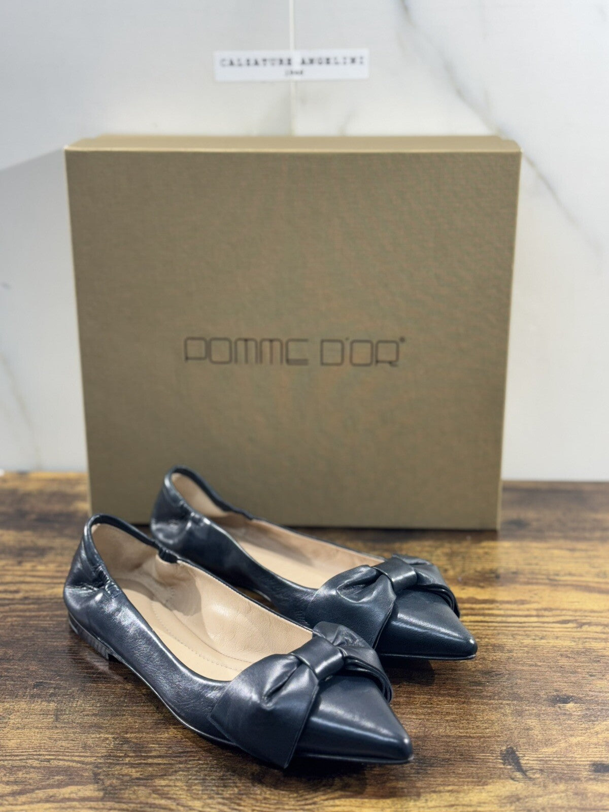 Pomme D’or Ballerina Donna Pelle Blu Handmade Woman Pomme D’or 40
