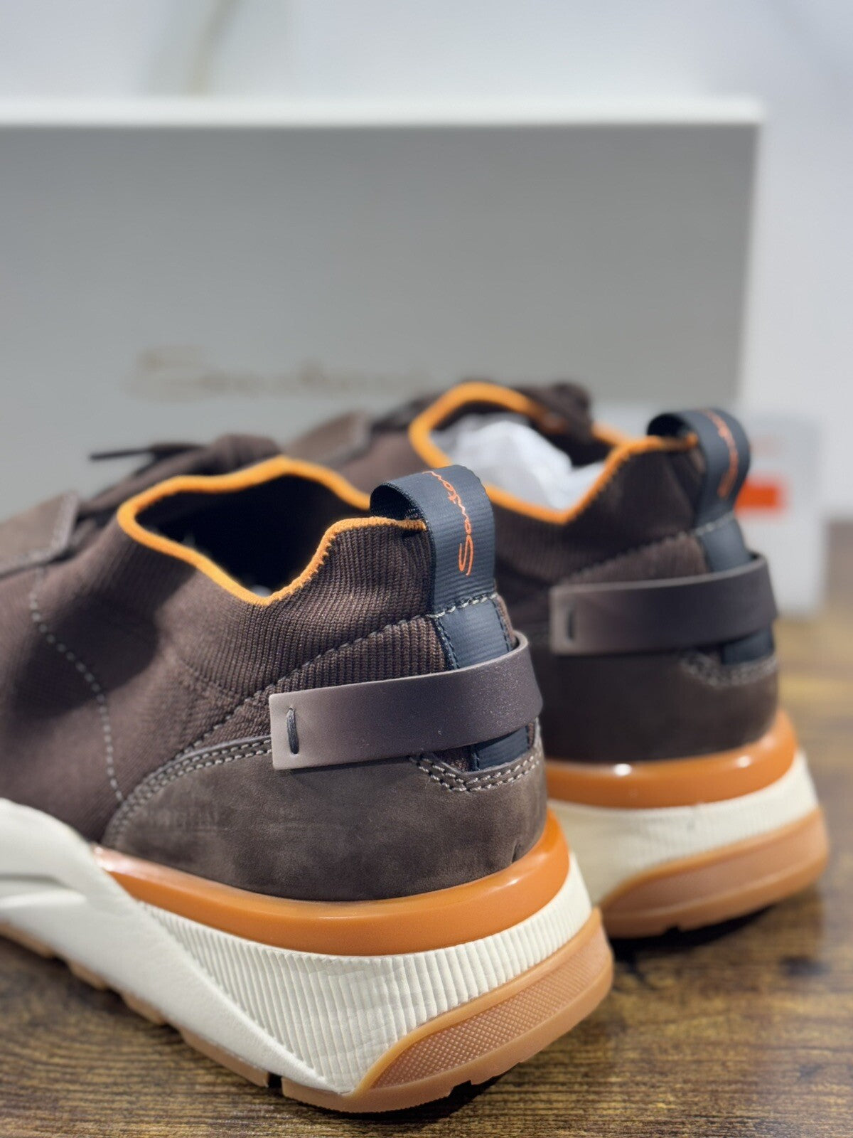 Santoni Innova Sneaker Marrone Casual Men Shoes Santoni Innova 9