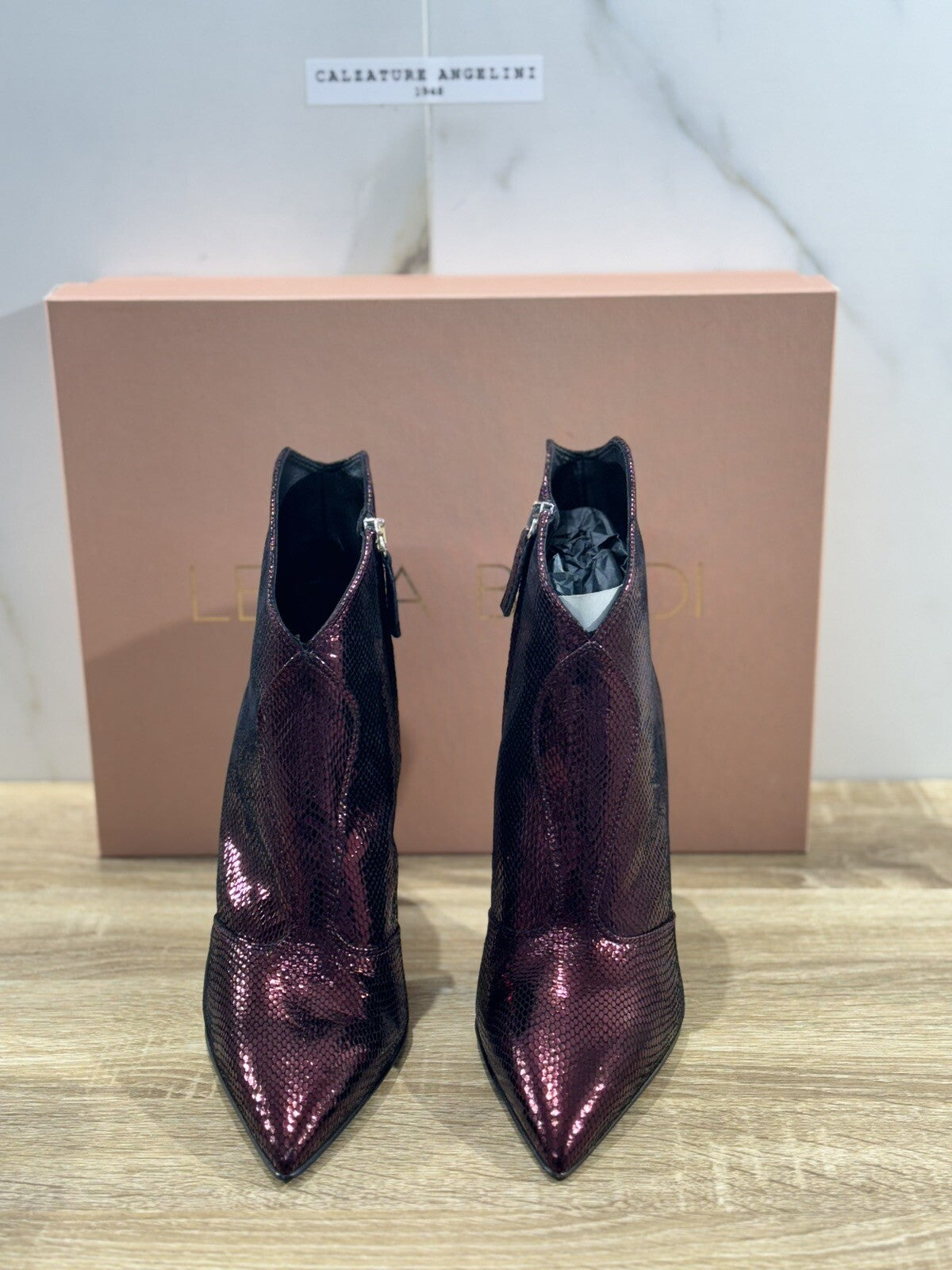 Lella Baldi Stivale Donna LT764 Pelle Melanzan Luxury Woman Boot Lella Baldi 40