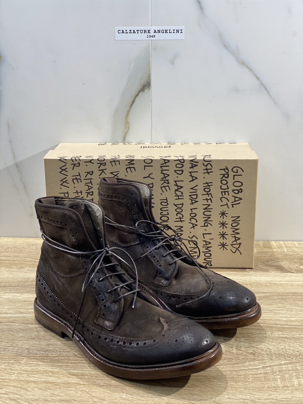 Preventi Stivaletto David Suede marrone luxury men boot preventi 42