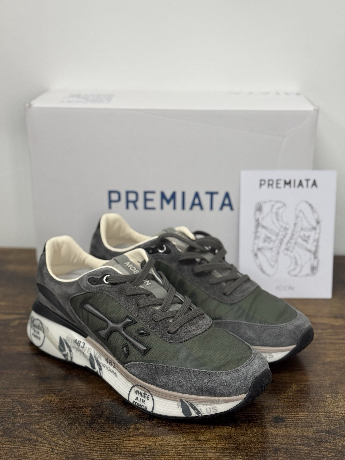 Premiata Moerun Sneaker Suede Grey Casual Premiata Uomo 44
