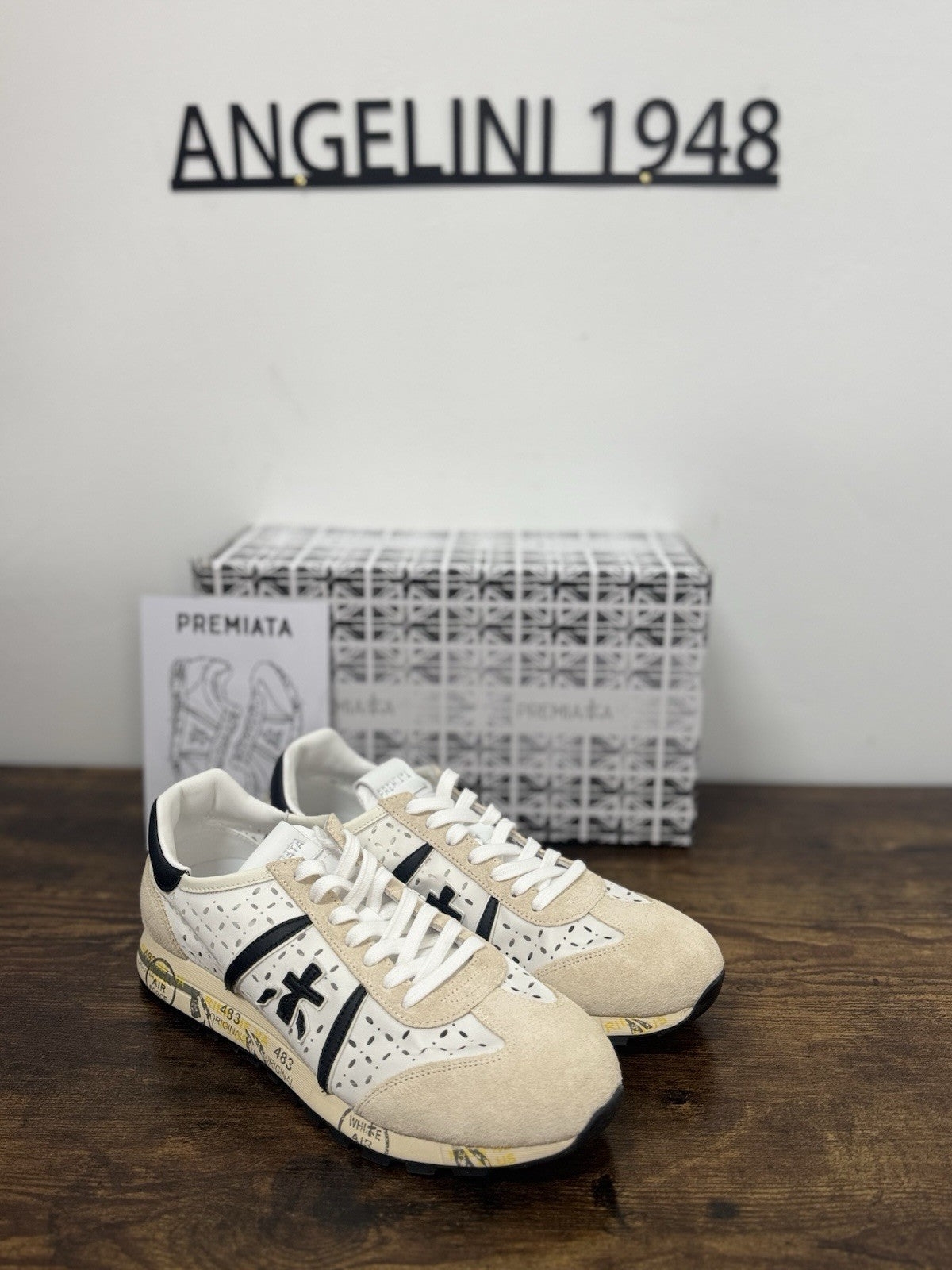 Premiata Lucy Sneaker Pelle Bianca Traforata Casual Premiata Donna 41