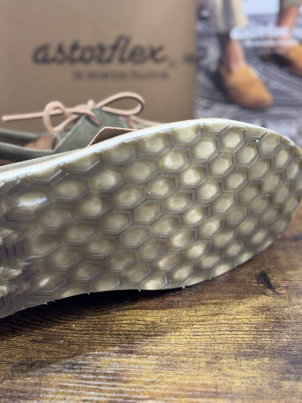 Astorflex Scarpa Dockflex Suede Salvia Handmade Quality Uomo 44