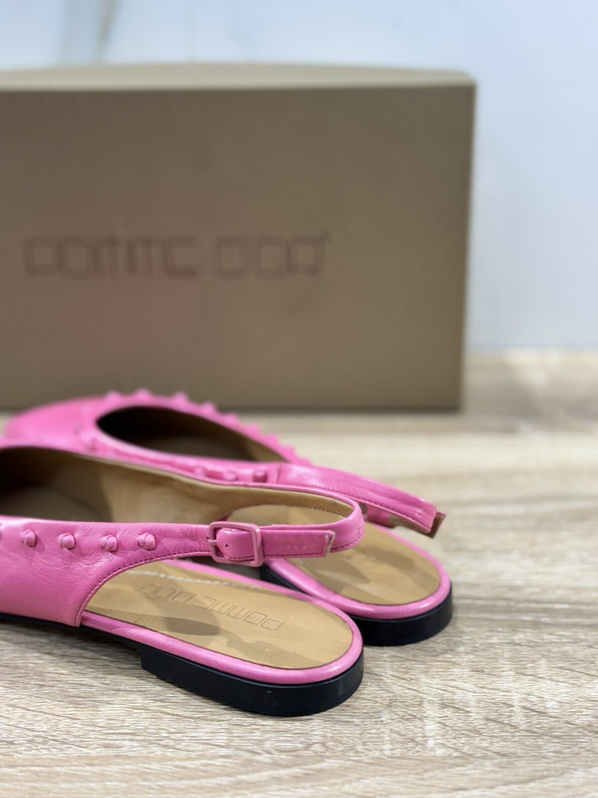 Pomme D’or Sling Back Donna Pelle Pink Luxury Handmade Woman Pomme D’or 37