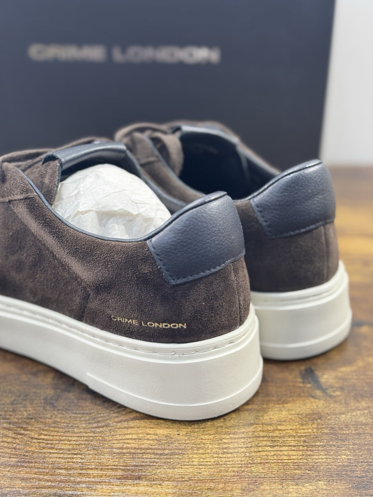 Crime London Sneaker Uomo Extra light Suede T Moro Casual Men Shoes 41