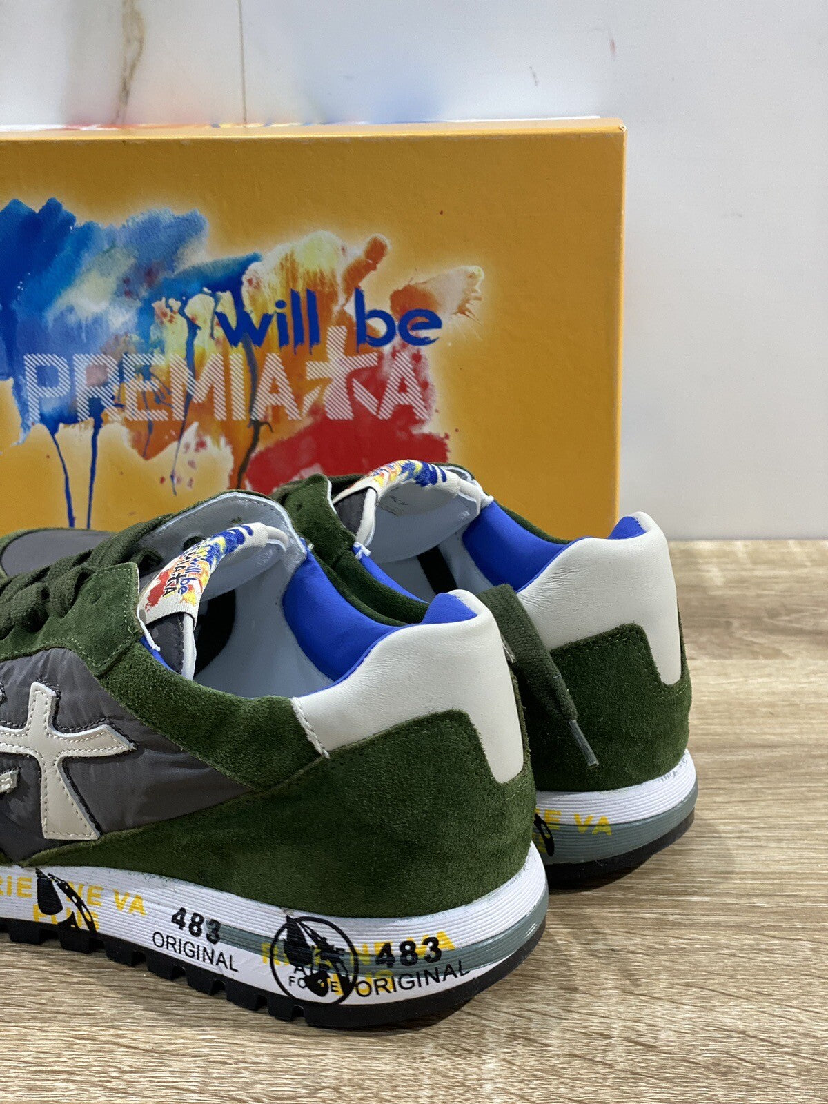 Premiata Sneaker Bambino Modello Zac Zac Suede Verde Casual Premiata 31