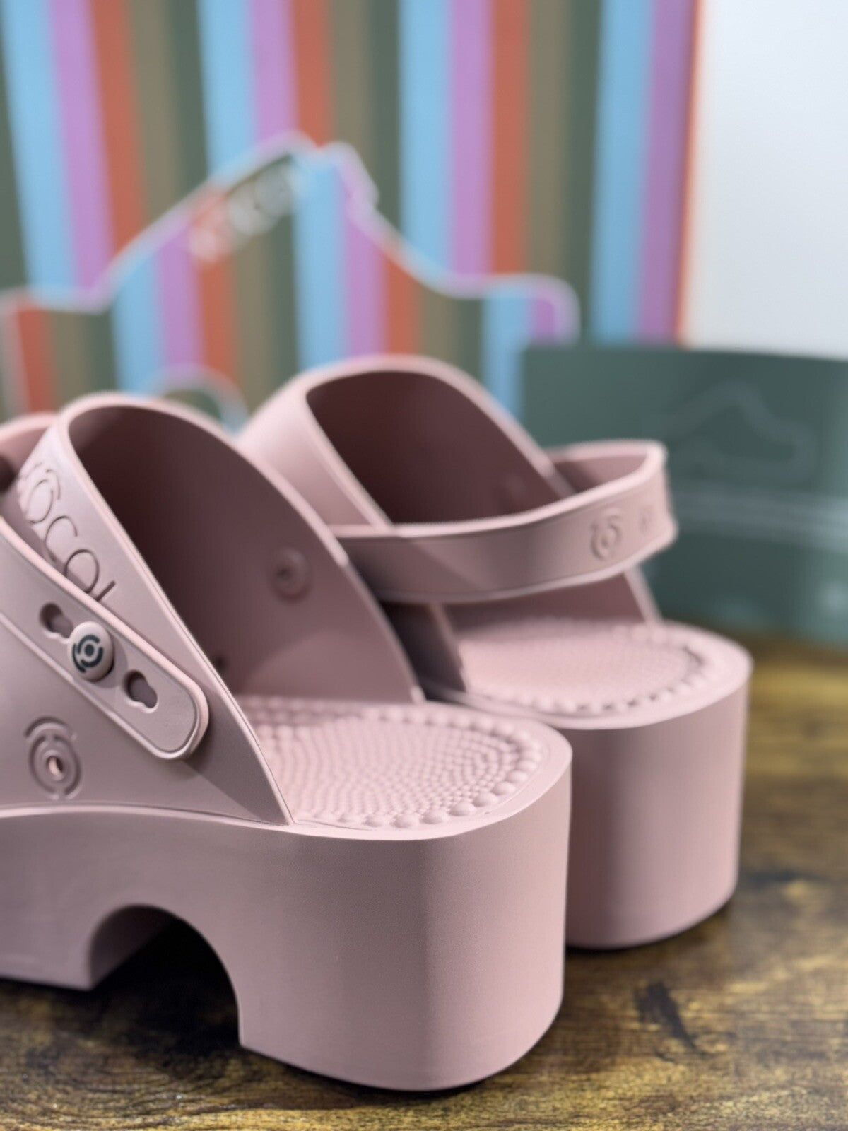 Xocoi Zoccolo Donna In Gomma Casual Clogs Pink Woman 37