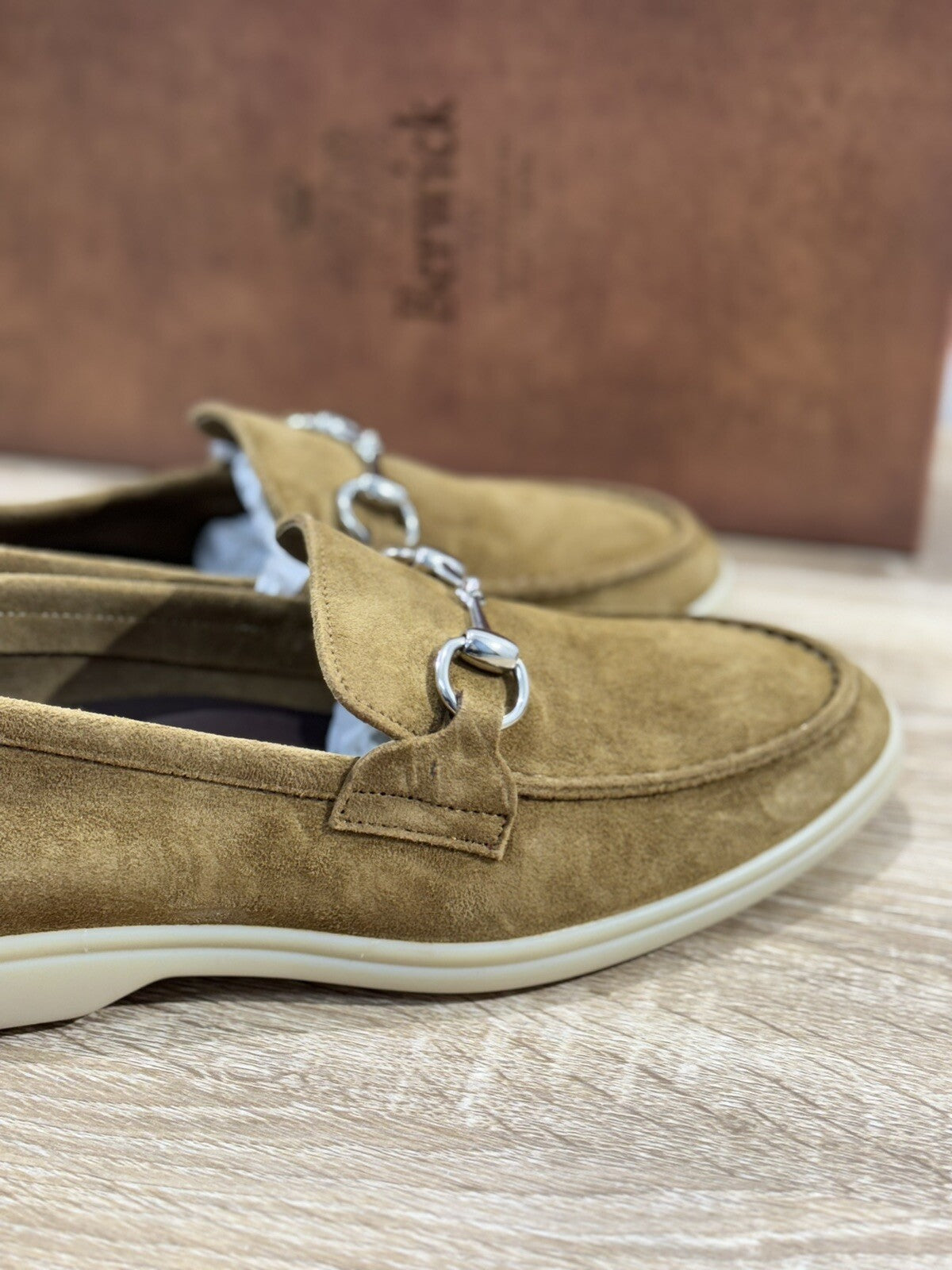 Berwick 1707 Mocassino Uomo Suede Cuoio Casual Men Loafer 39